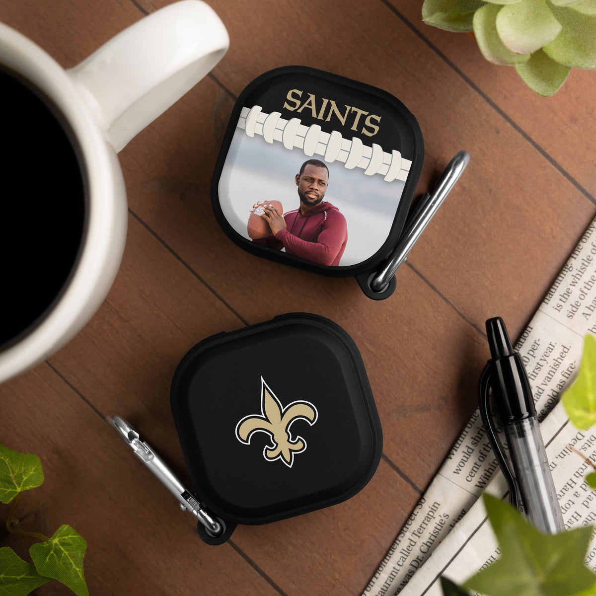 New Orleans Saints Custom Photo HDX Samsung Galaxy Buds Pro &amp; Buds Live Case Cover
