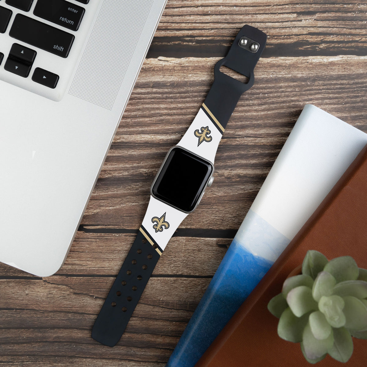 New Orleans Saints HD Champion Series Apple Watch Band