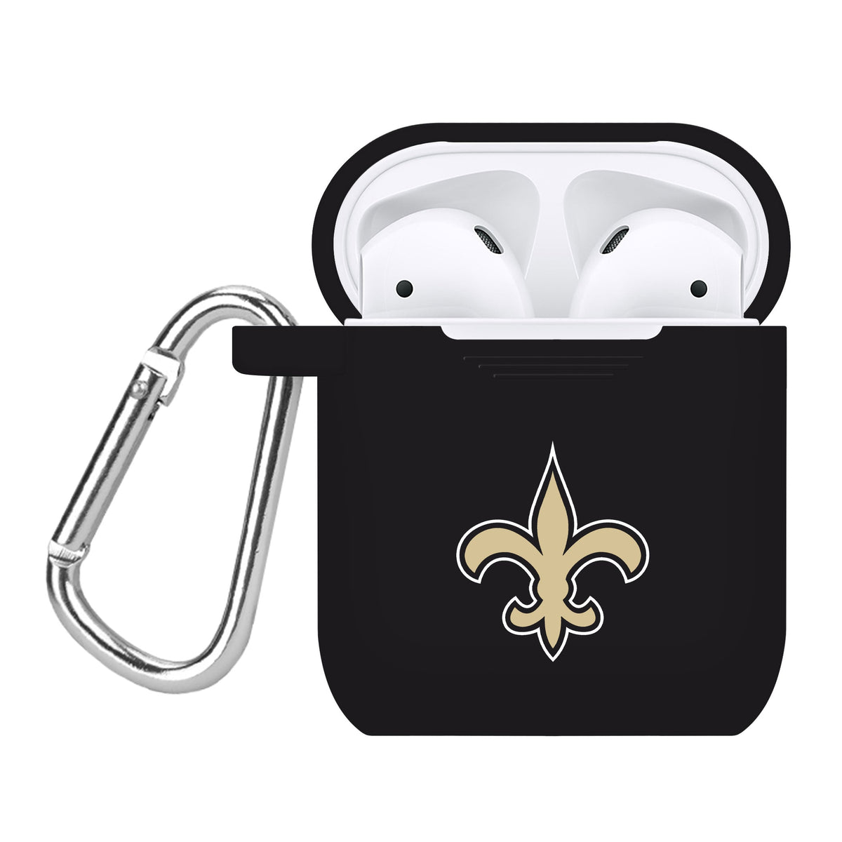 Game Time New Orleans Saints Silicone Case Cover for Apple AirPods Gen 1 &amp; 2  Battery Case