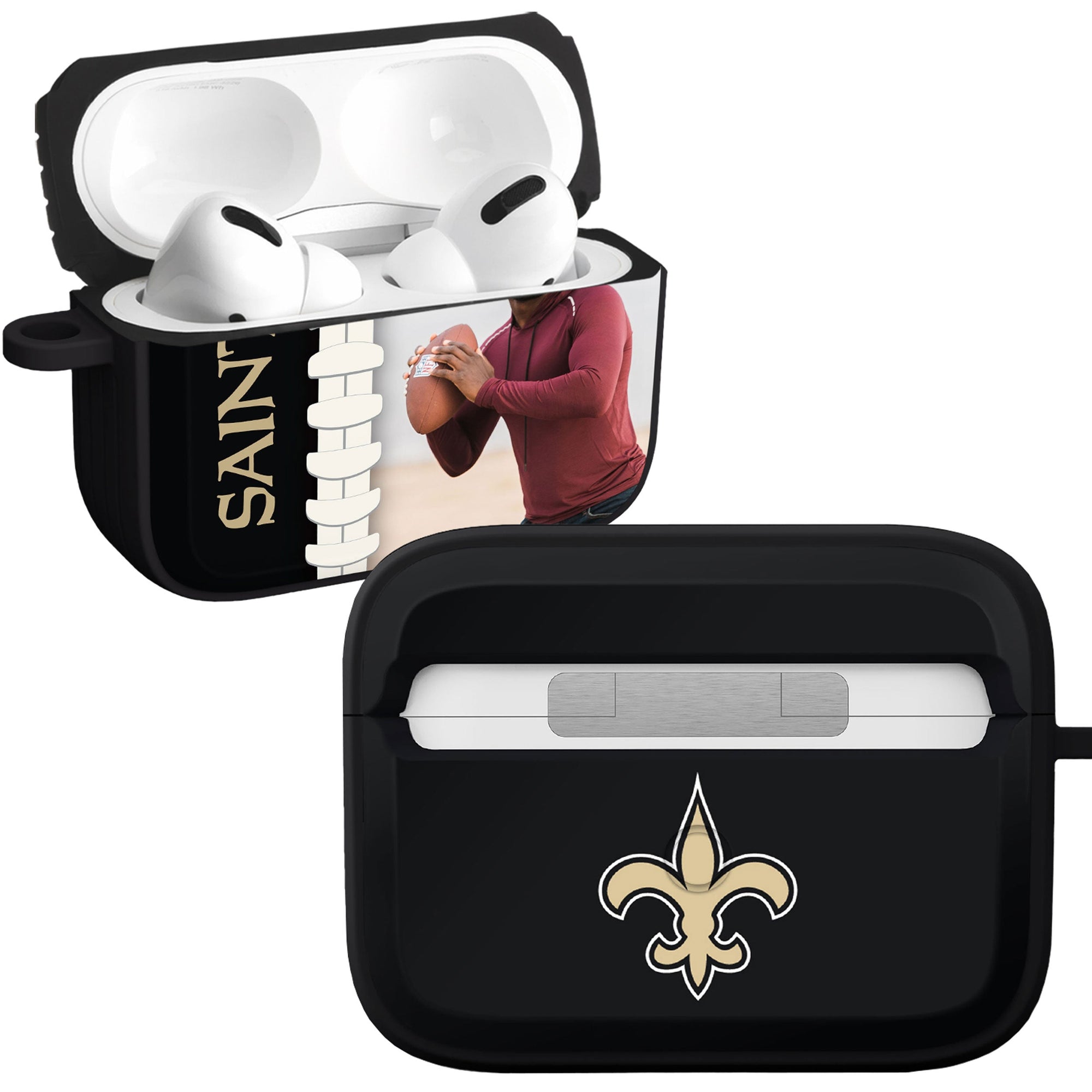 New Orleans Saints Custom Photo HDX Apple AirPods Pro 1 & 2 Case Cover