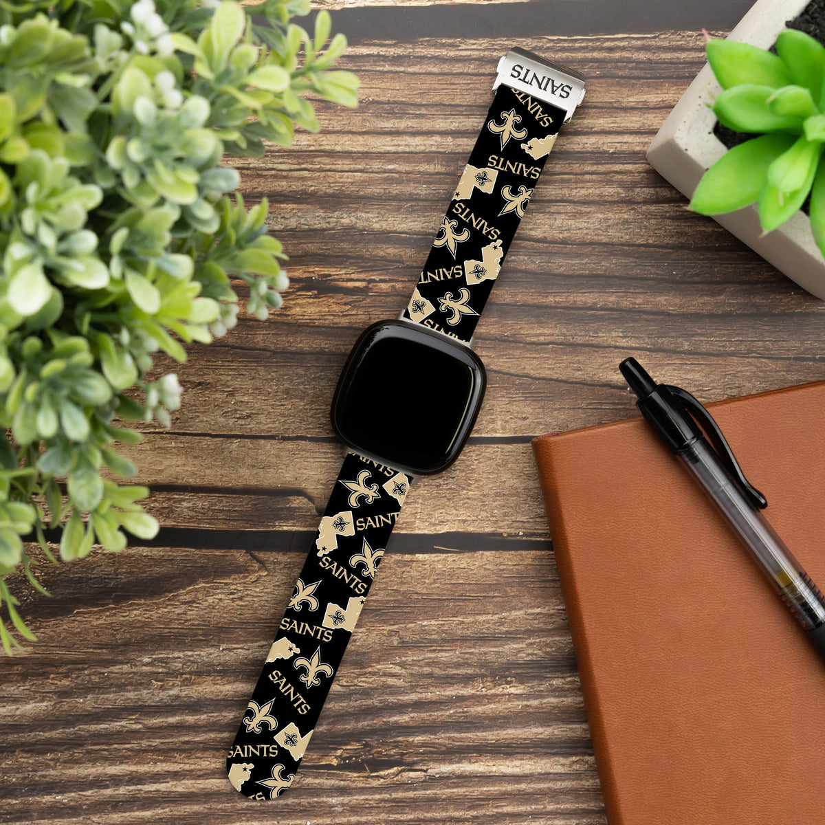 New Orleans Saints Signature Series Fitbit Versa 3 &amp; Sense 1 Watch Band