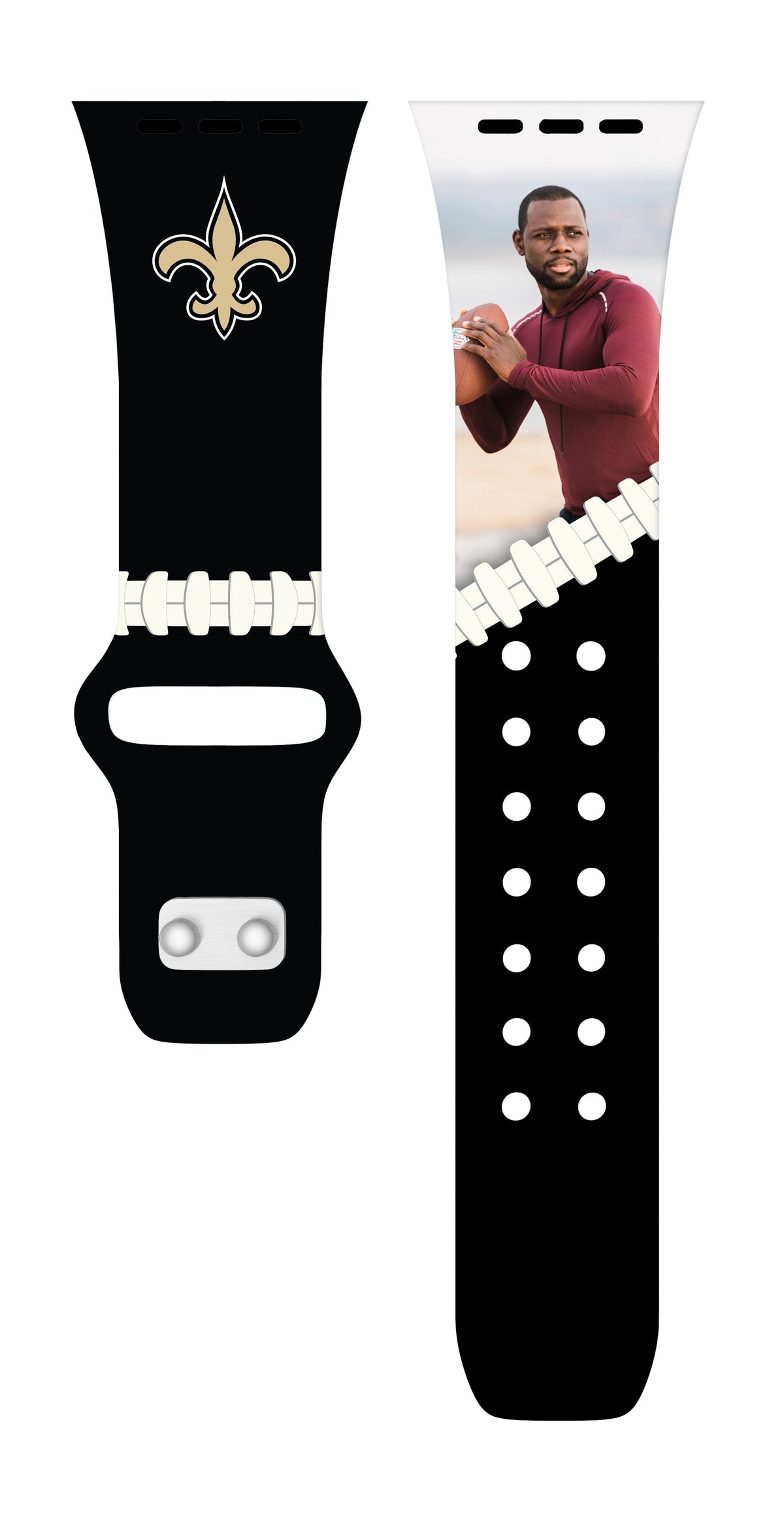 New Orleans Saints Custom Photo HD Apple Watch Band