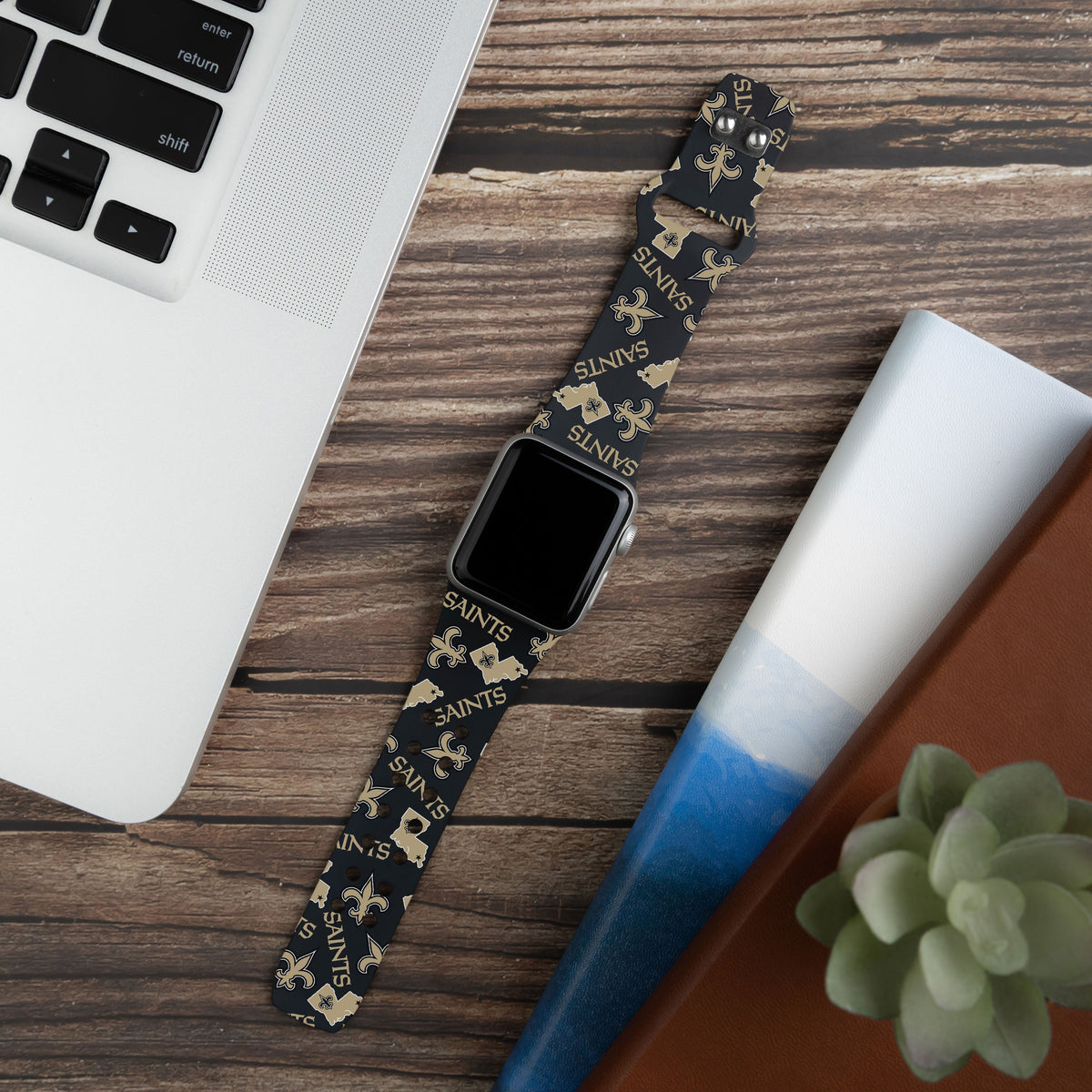 New Orleans Saints HD Apple Watch Band