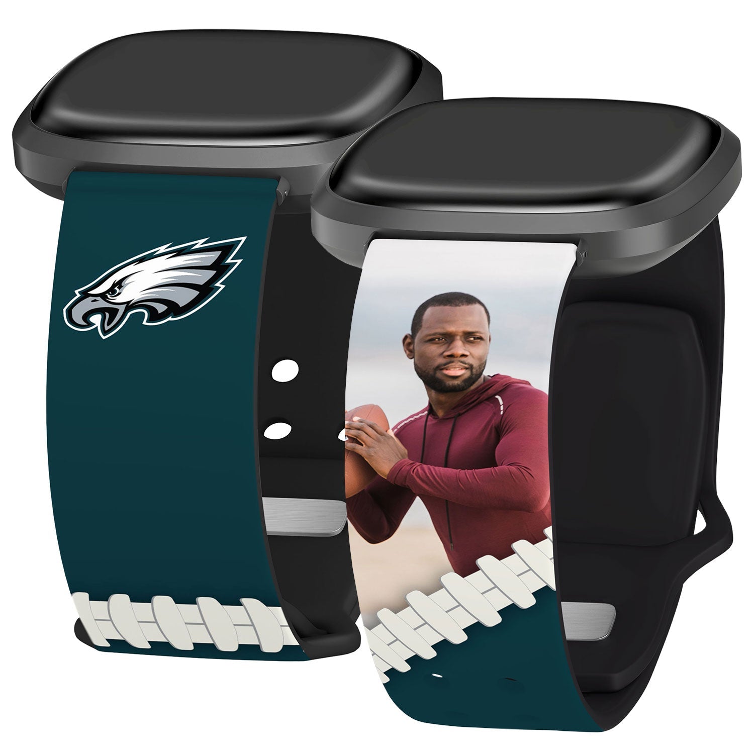 Philadelphia Eagles Custom Photo HD Fitbit Versa 3 & Sense 1 Watch Band