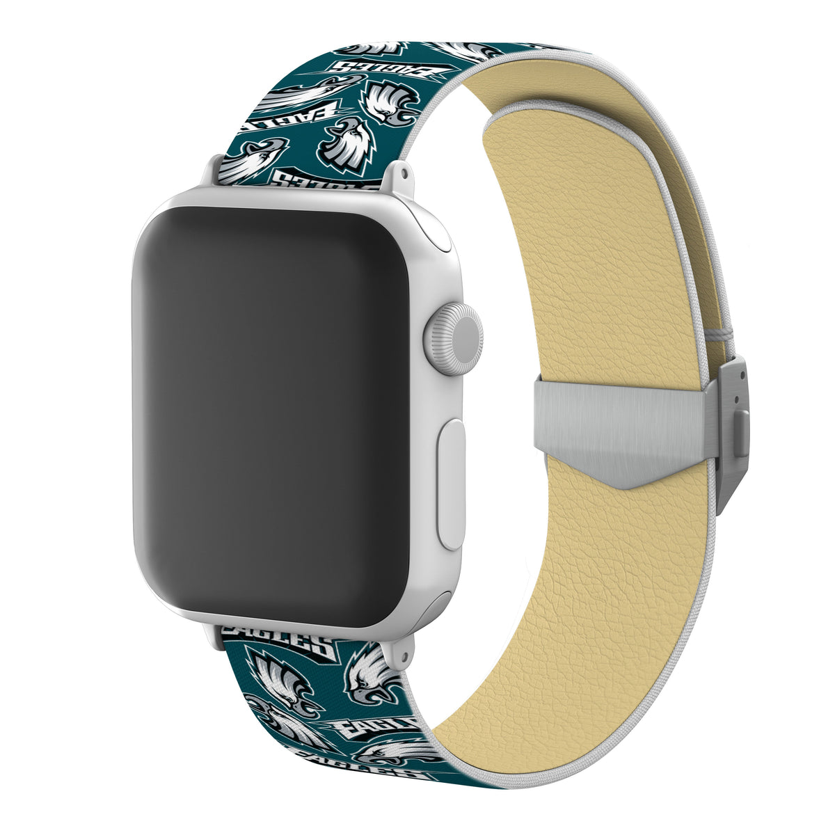 Philadelphia Eagles Full Print Watch Band With Engraved Buckle - AffinityBands