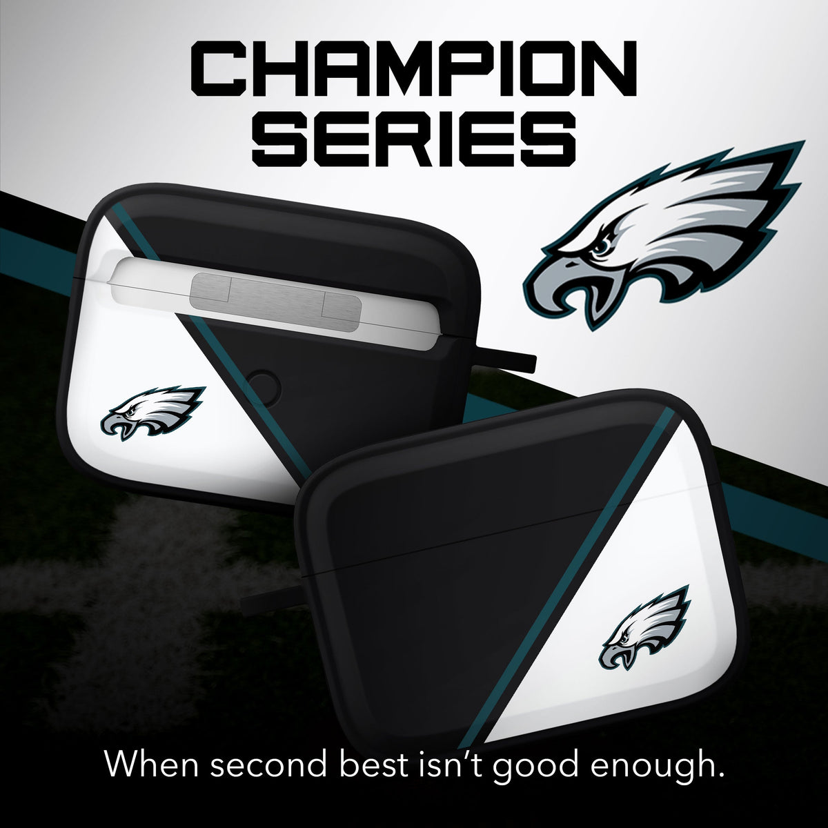 Philadelphia Eagles HDX Champion Series Case Cover Compatible with Apple AirPods Pro 1 &amp; 2