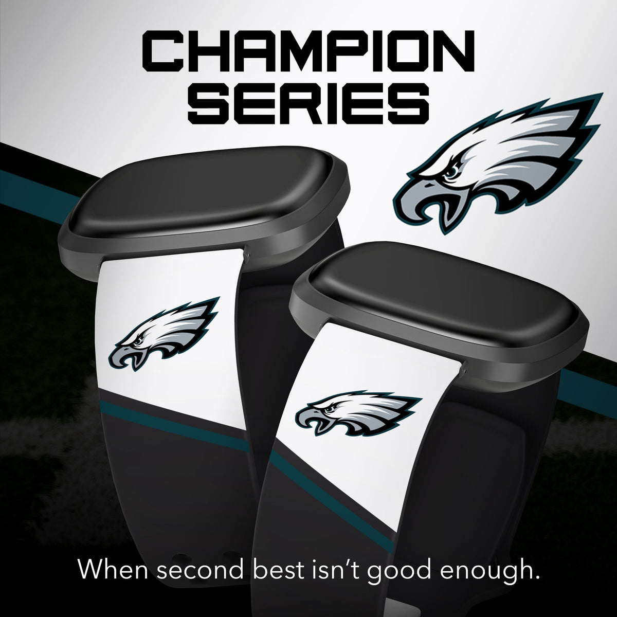 Philadelphia Eagles HD Champion Series Fitbit Versa 3 &amp; Sense 1 Watch Band