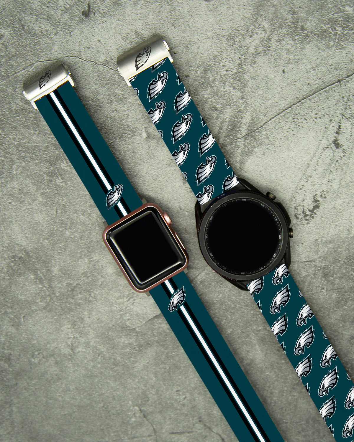 Philadelphia Eagles Full Print Watch Band With Engraved Buckle - AffinityBands