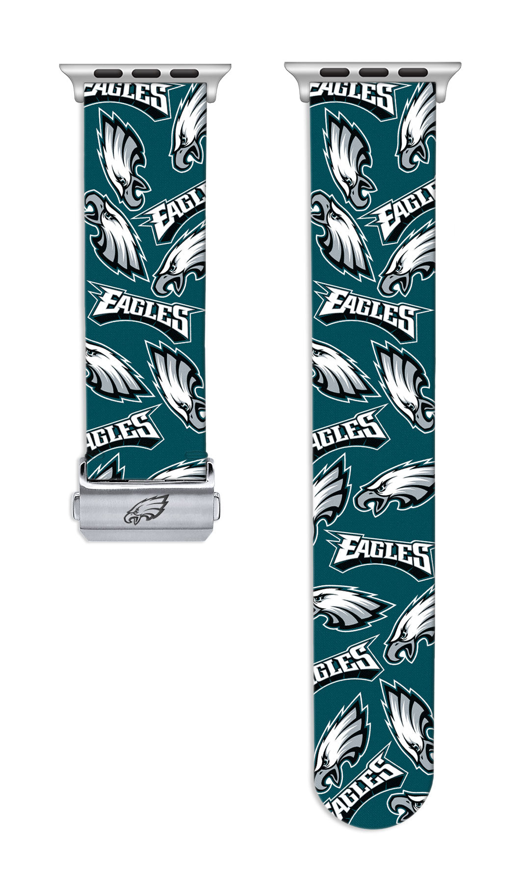 Philadelphia Eagles Full Print Watch Band With Engraved Buckle - AffinityBands