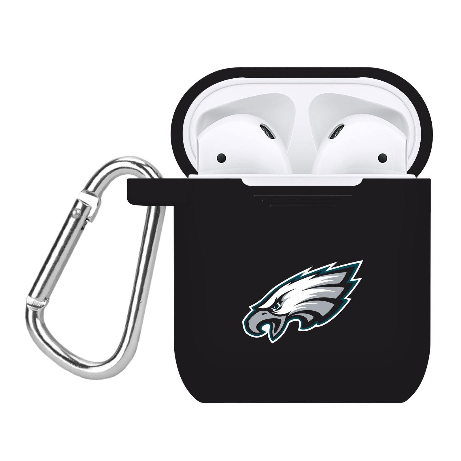 Game Time Philadelphia Eagles Silicone Case Cover for Apple AirPods Gen 1 & 2 Battery Case