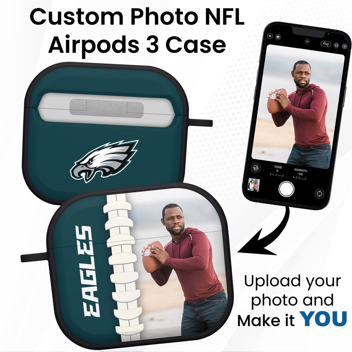 Philadelphia Eagles Custom Photo HDX Apple AirPods Gen 3 Case Cover