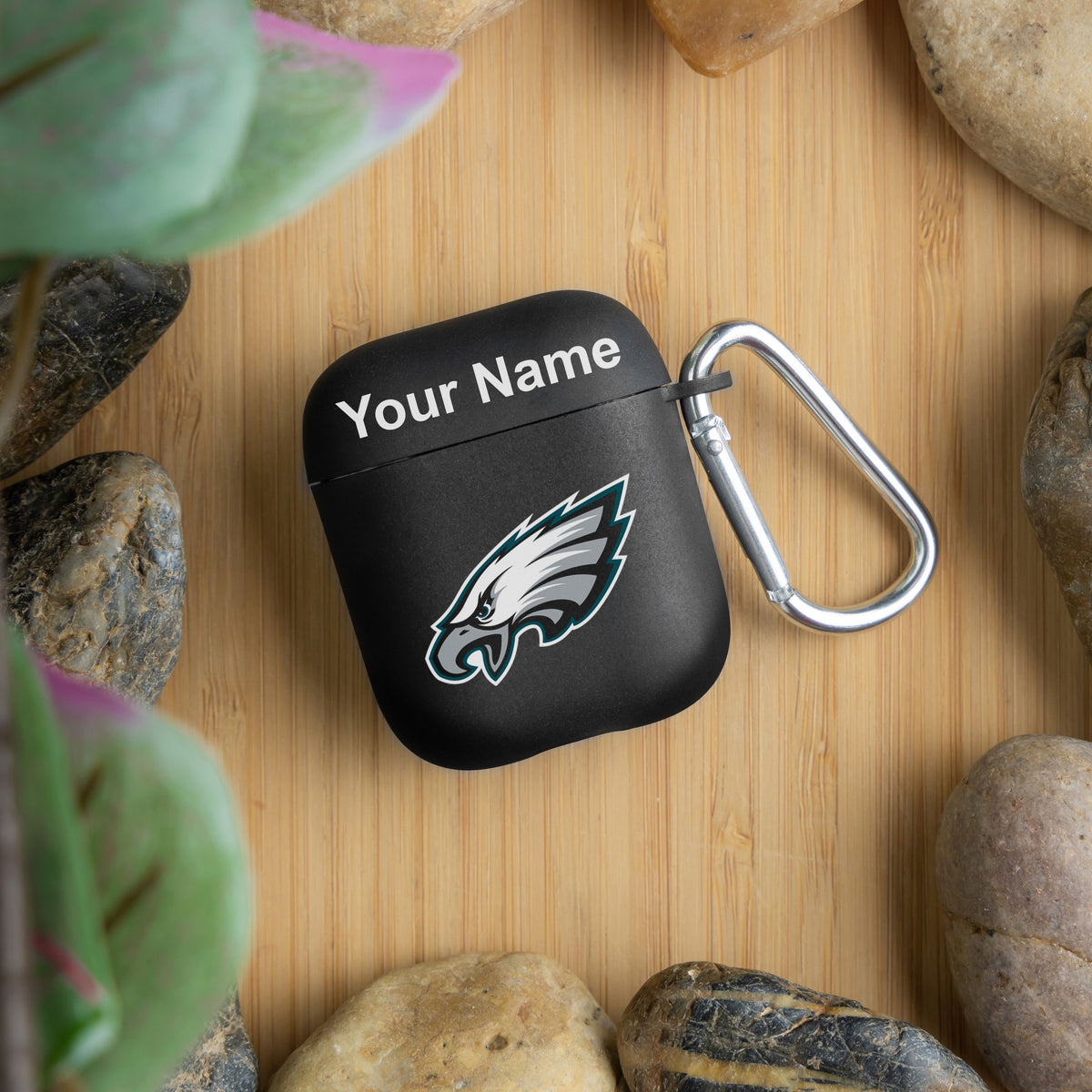 Philadelphia Eagles Custom Name HD Apple AirPods Gen 1 &amp; 2 Case Cover (Black)