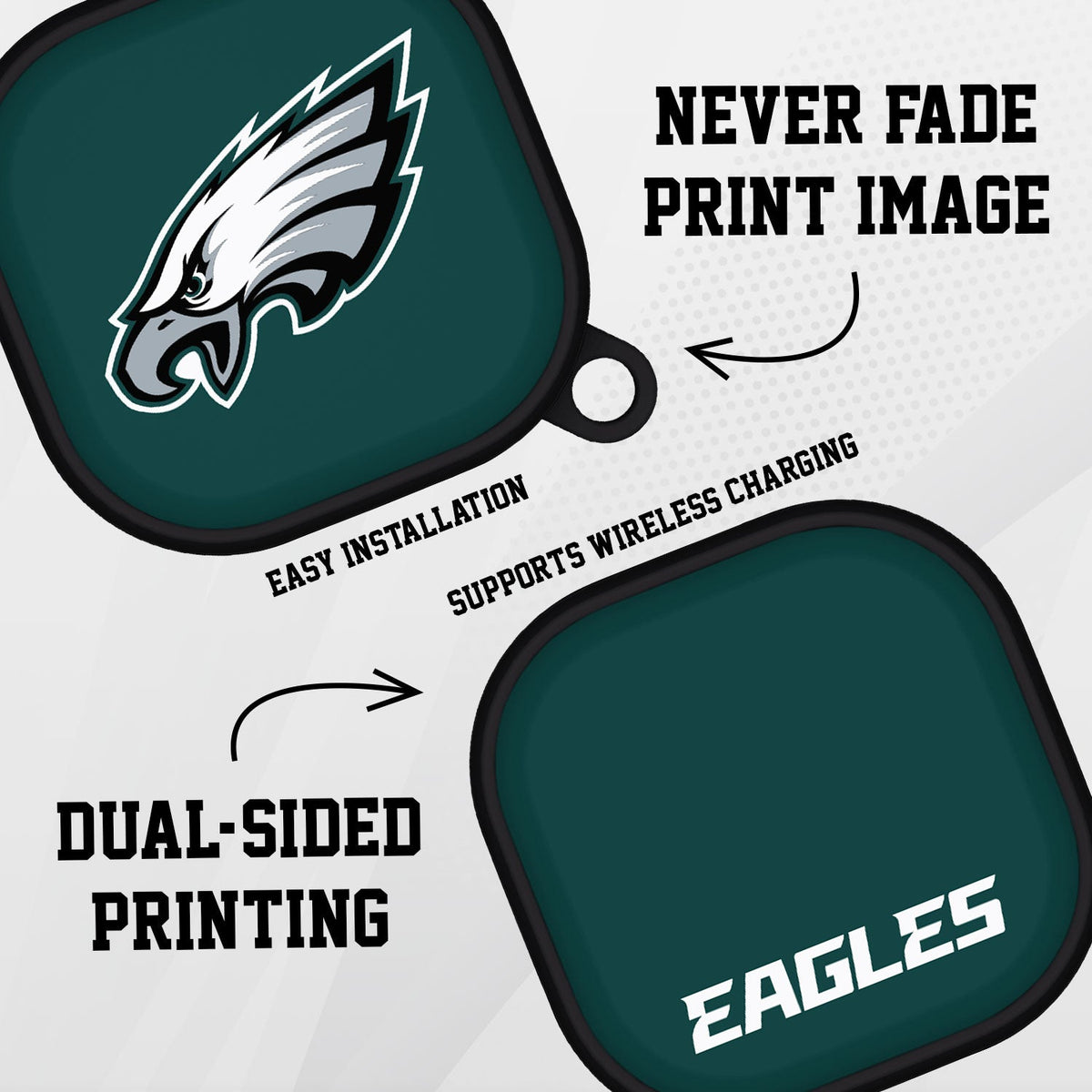 Philadelphia Eagles HDX Samsung Galaxy Buds Pro &amp; Buds Live Case Cover