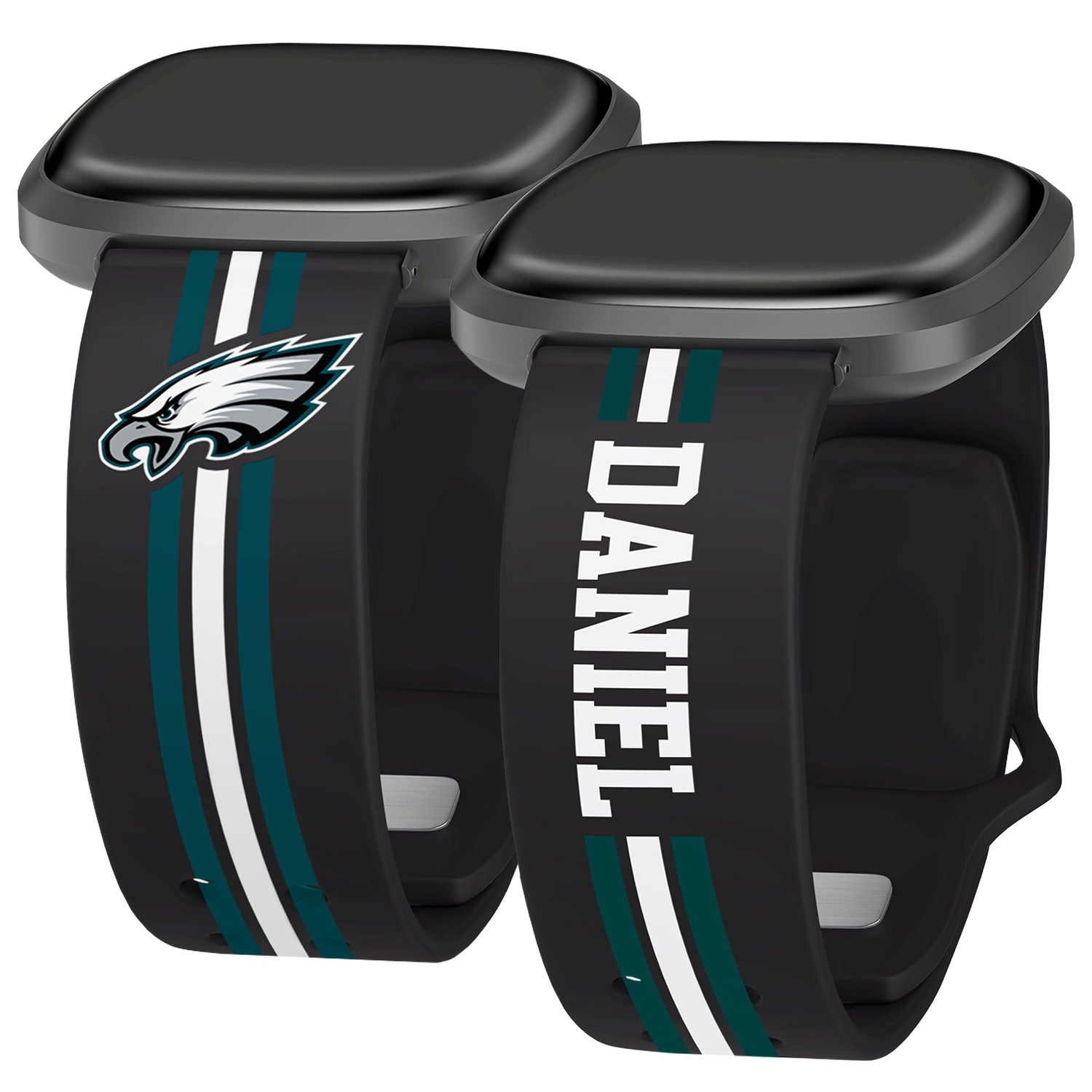 Philadelphia Eagles Custom Name HD Fitbit Versa 3 and Sense 1 Watch Band