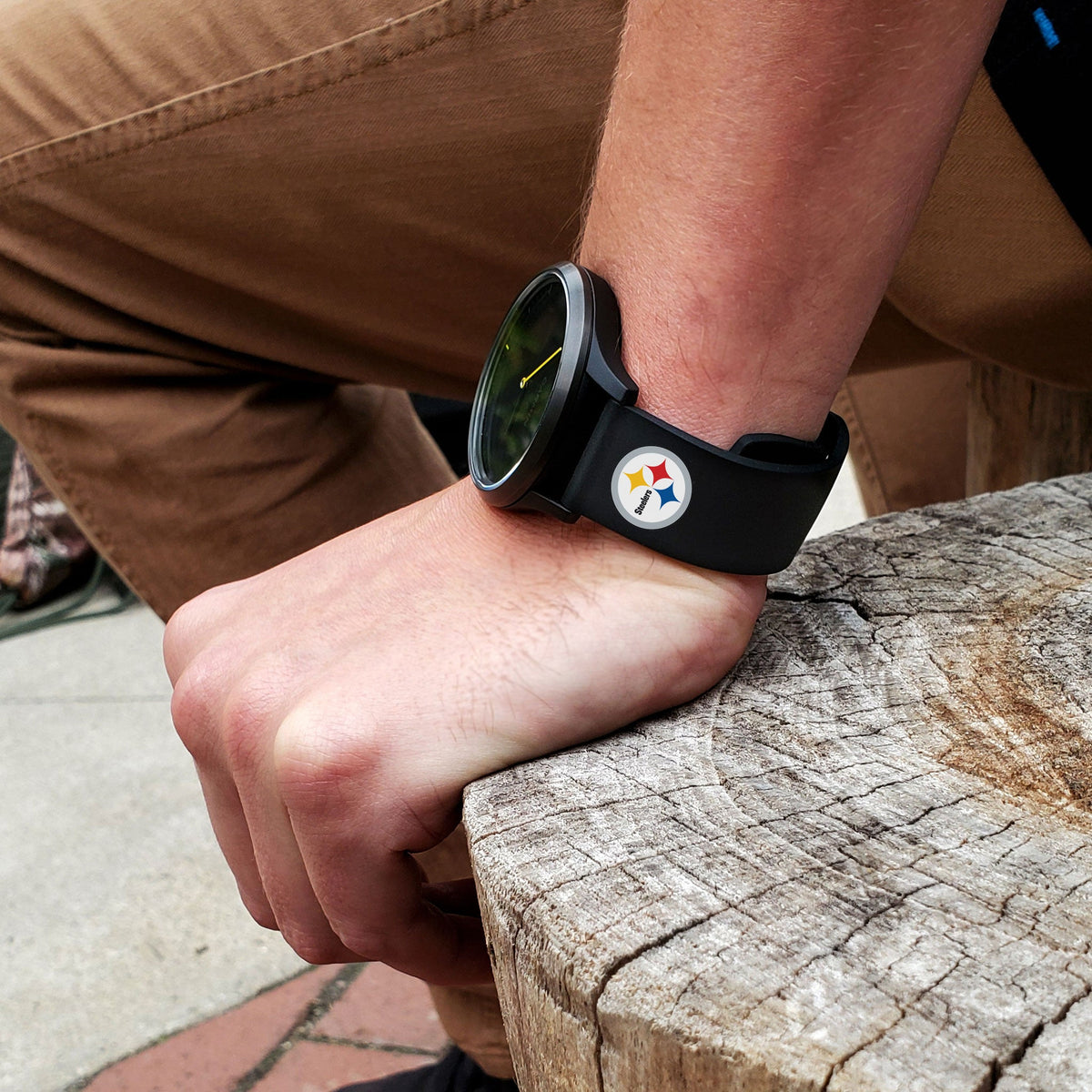 Pittsburgh Steelers Quick Change Silicone Watch Band - Game Time