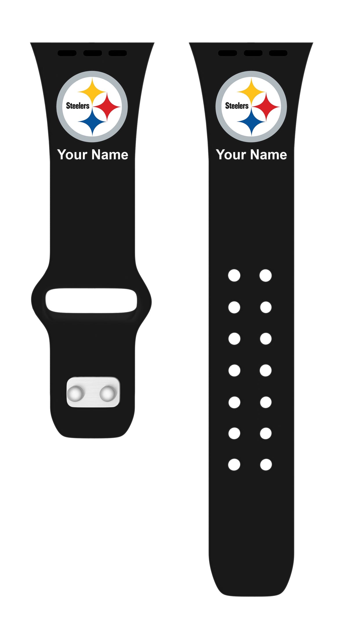 Pittsburgh Steelers Custom Name HD Apple Watch Band