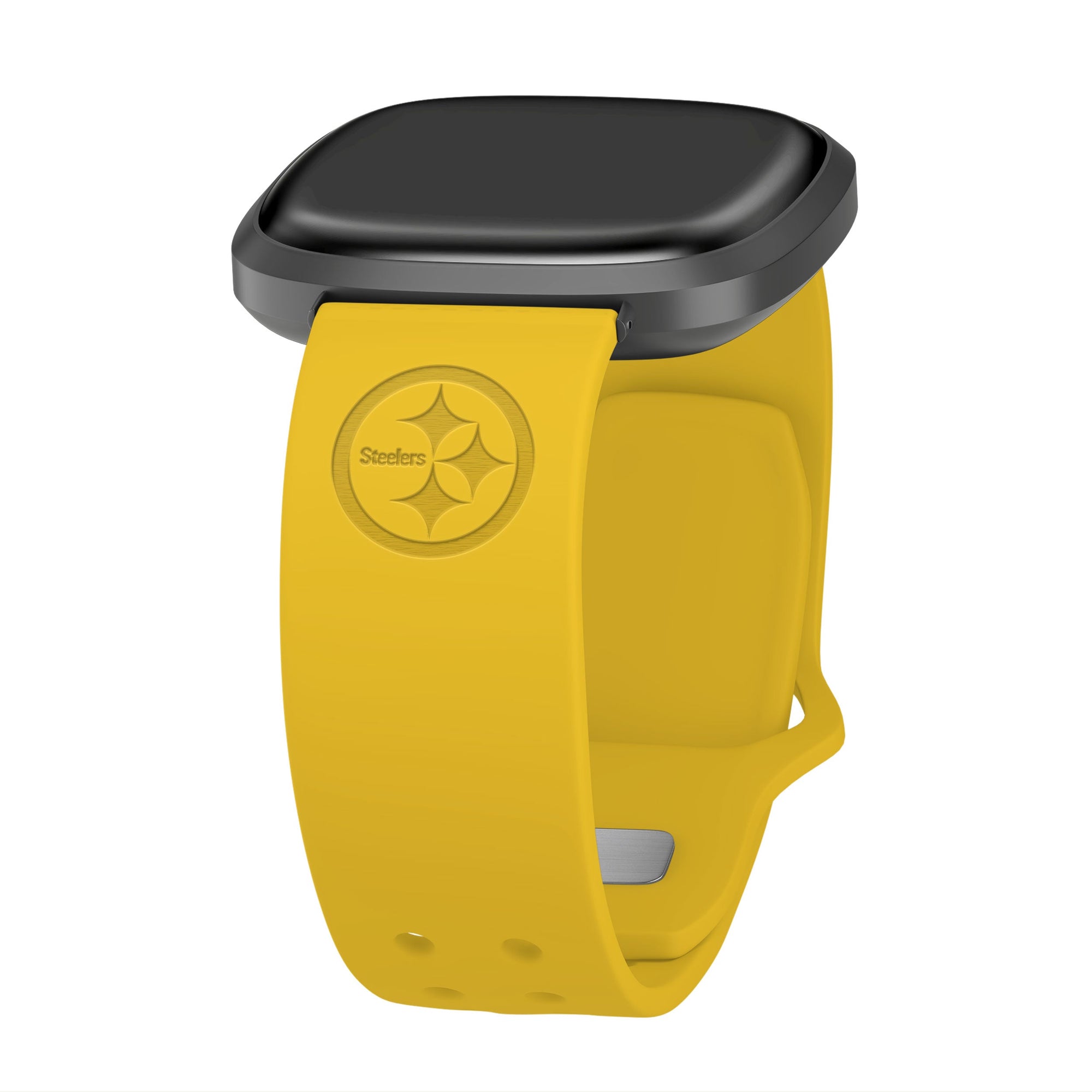 Game Time Pittsburgh Steelers Engraved Silicone Sport Fitbit Watch Band