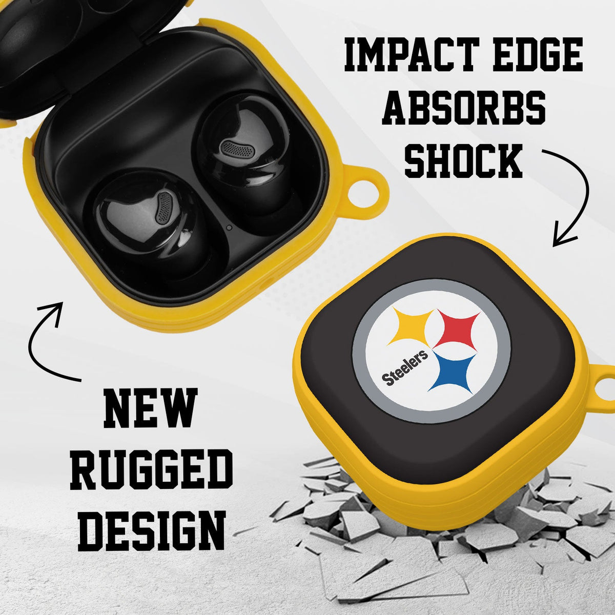 Pittsburgh Steelers HDX Samsung Galaxy Buds Pro Case Cover