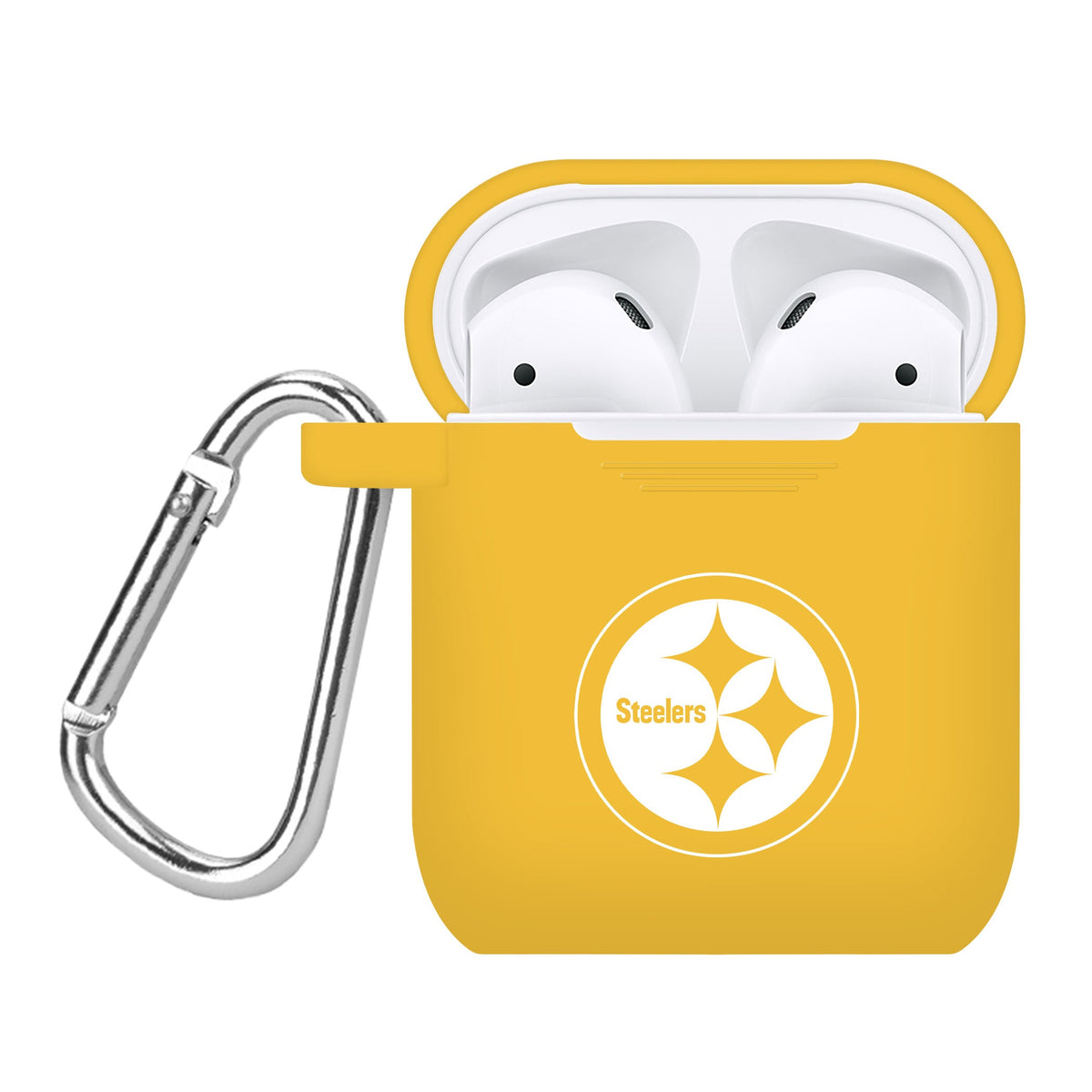 Game Time Pittsburgh Steelers Silicone Case Cover for Apple AirPods Battery Case