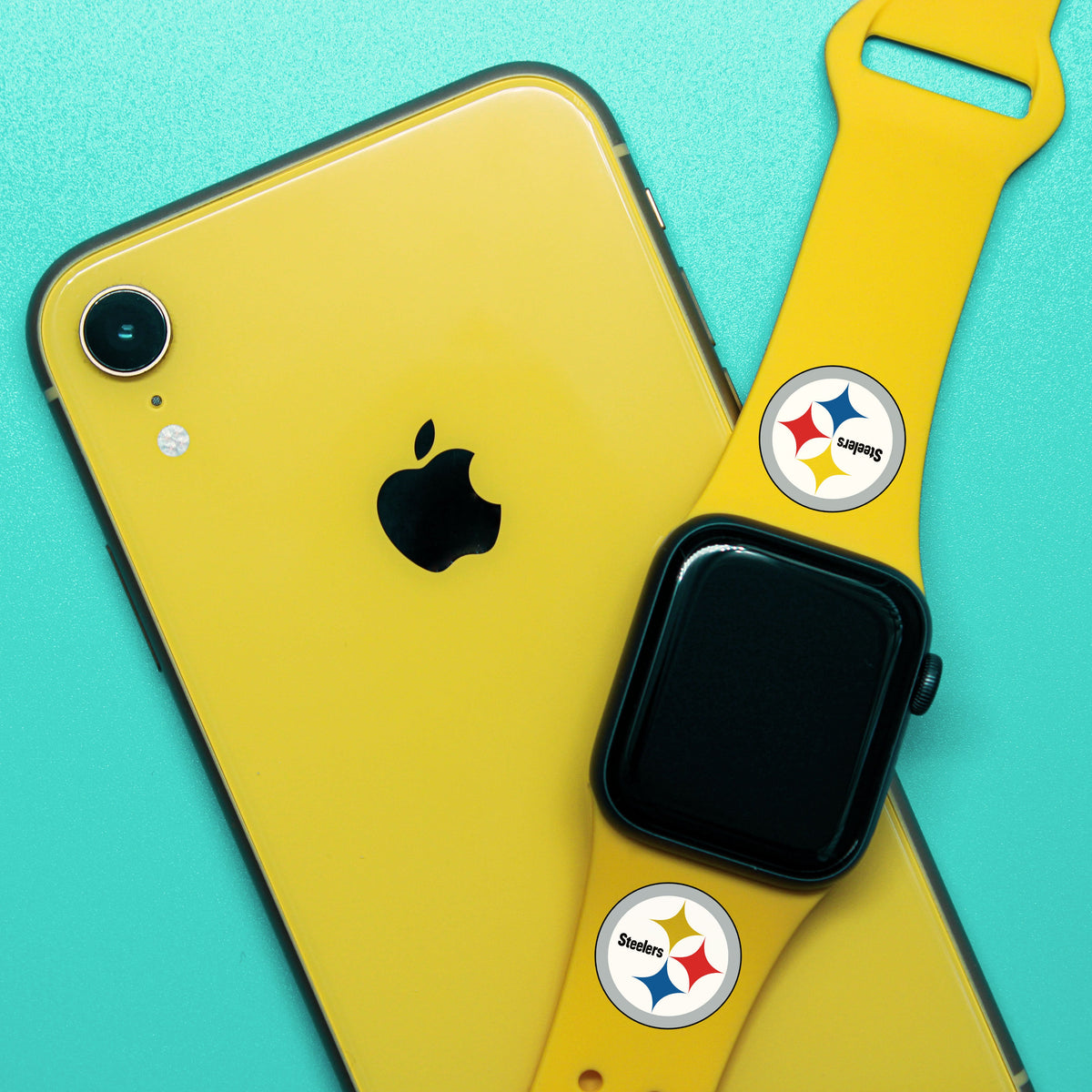 Pittsburgh Steelers Silicone Apple Watch Band - Game Time