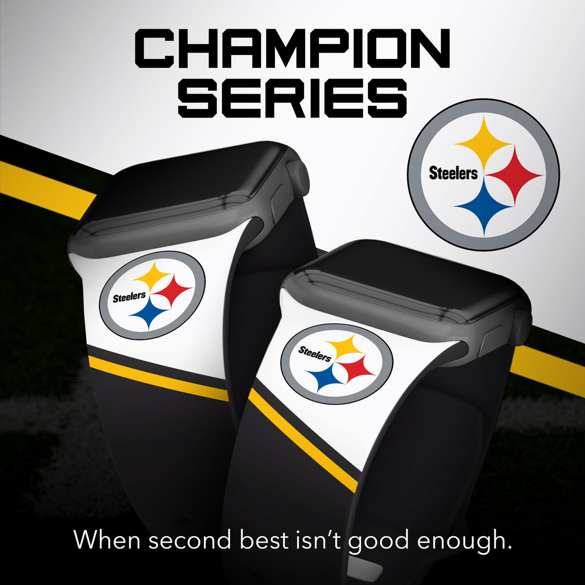 Pittsburgh Steelers HD Champion Series Apple Watch Band