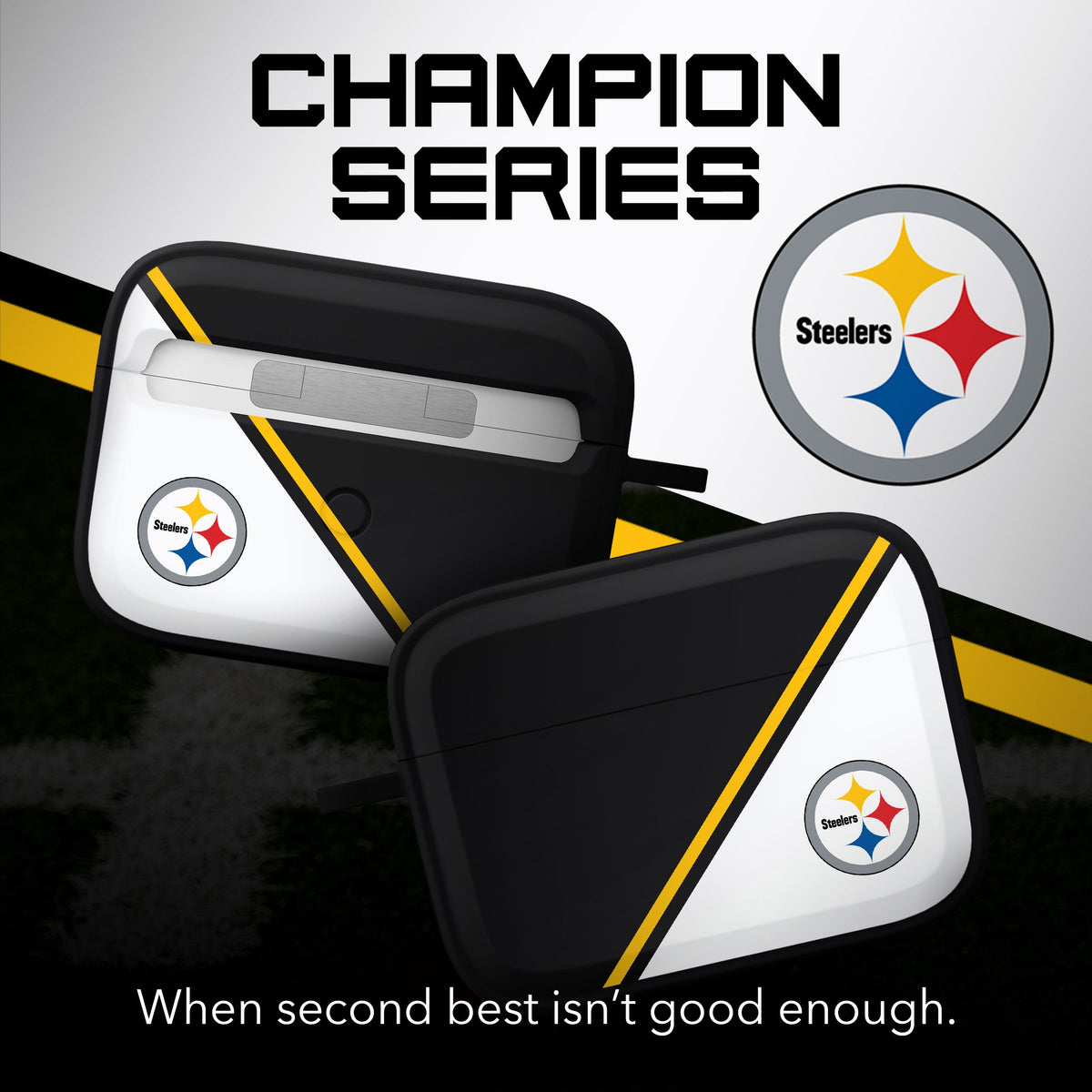 Pittsburgh Steelers HDX Champion Series Case Cover Compatible with Apple AirPods Pro