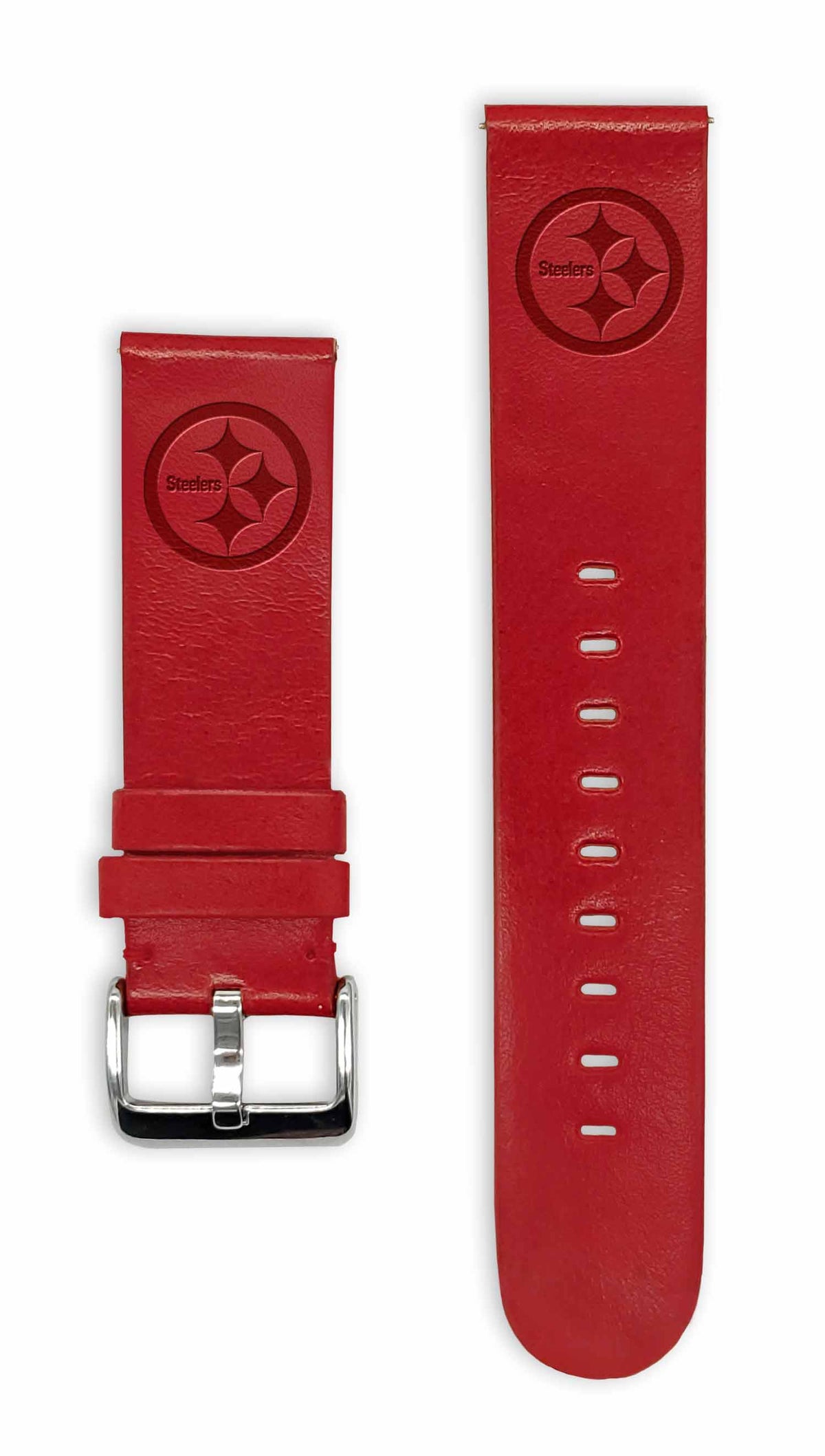 Pittsburgh Steelers Quick Change Leather Watch Band - USA Sewn - AffinityBands