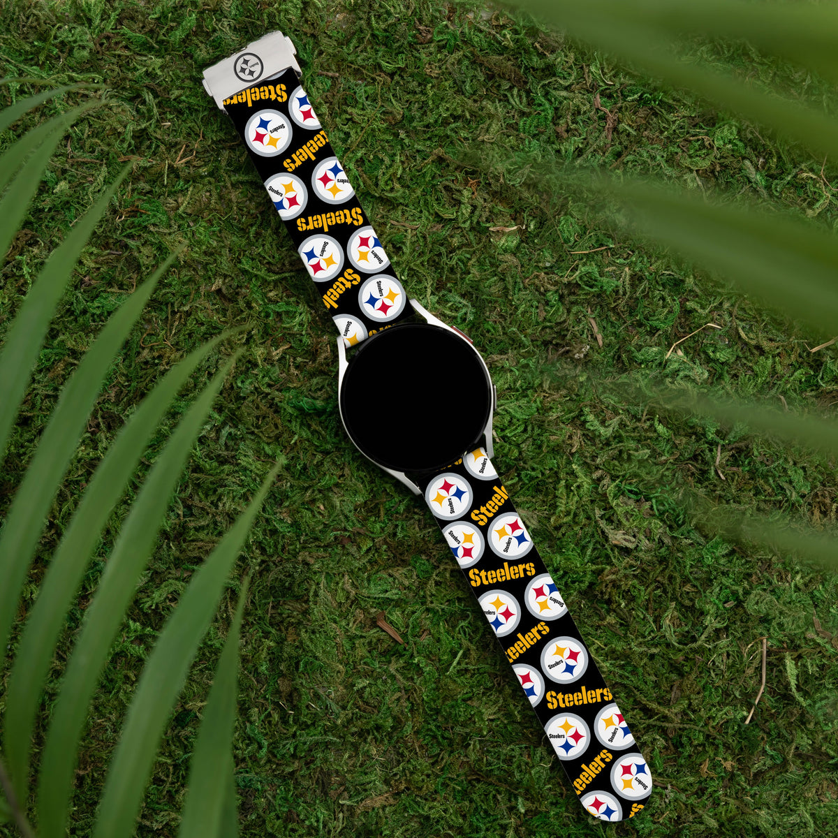 Game Time Pittsburgh Steelers Signature Series Quick Change Watch Band With Engraved Buckle