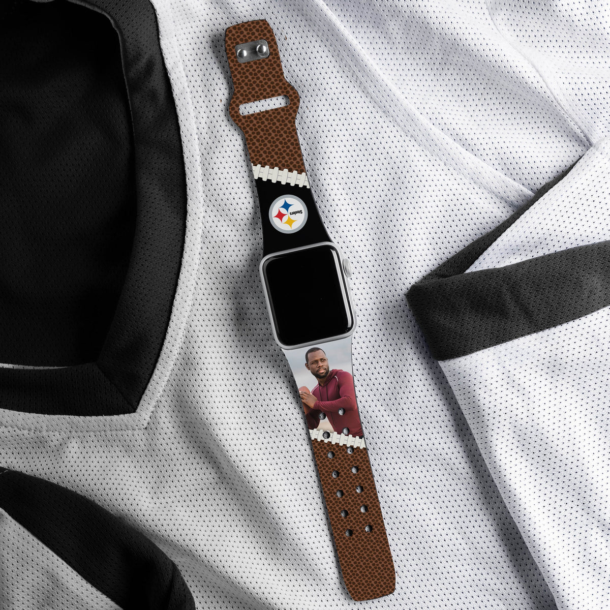 Pittsburgh Steelers Custom Photo HD Apple Watch Band