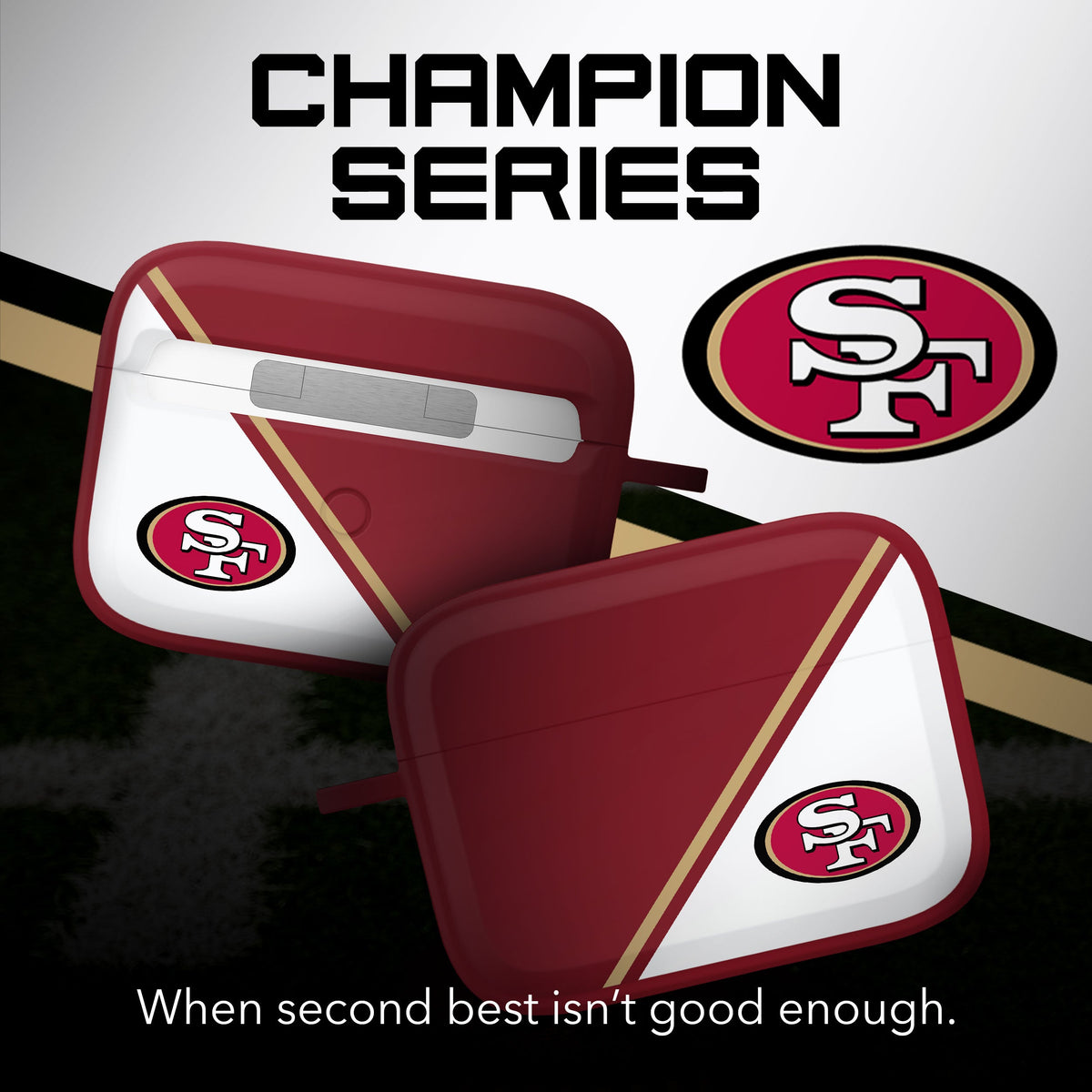 San Francisco 49Ers HDX Champion Series Case Cover Compatible with Apple AirPods Pro 1 &amp; 2