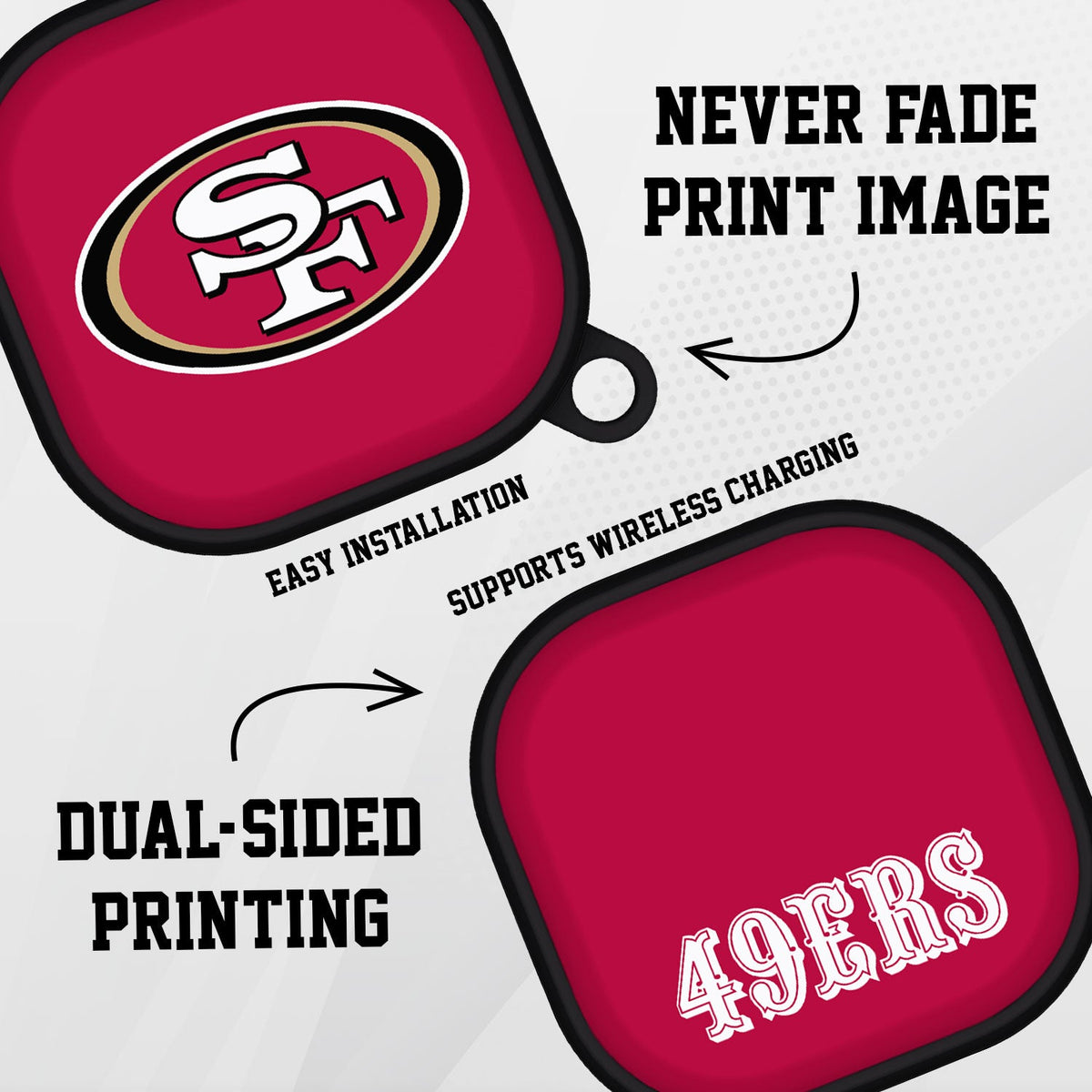 San Francisco 49ers HDX Samsung Galaxy Buds Pro &amp; Buds Live Case Cover