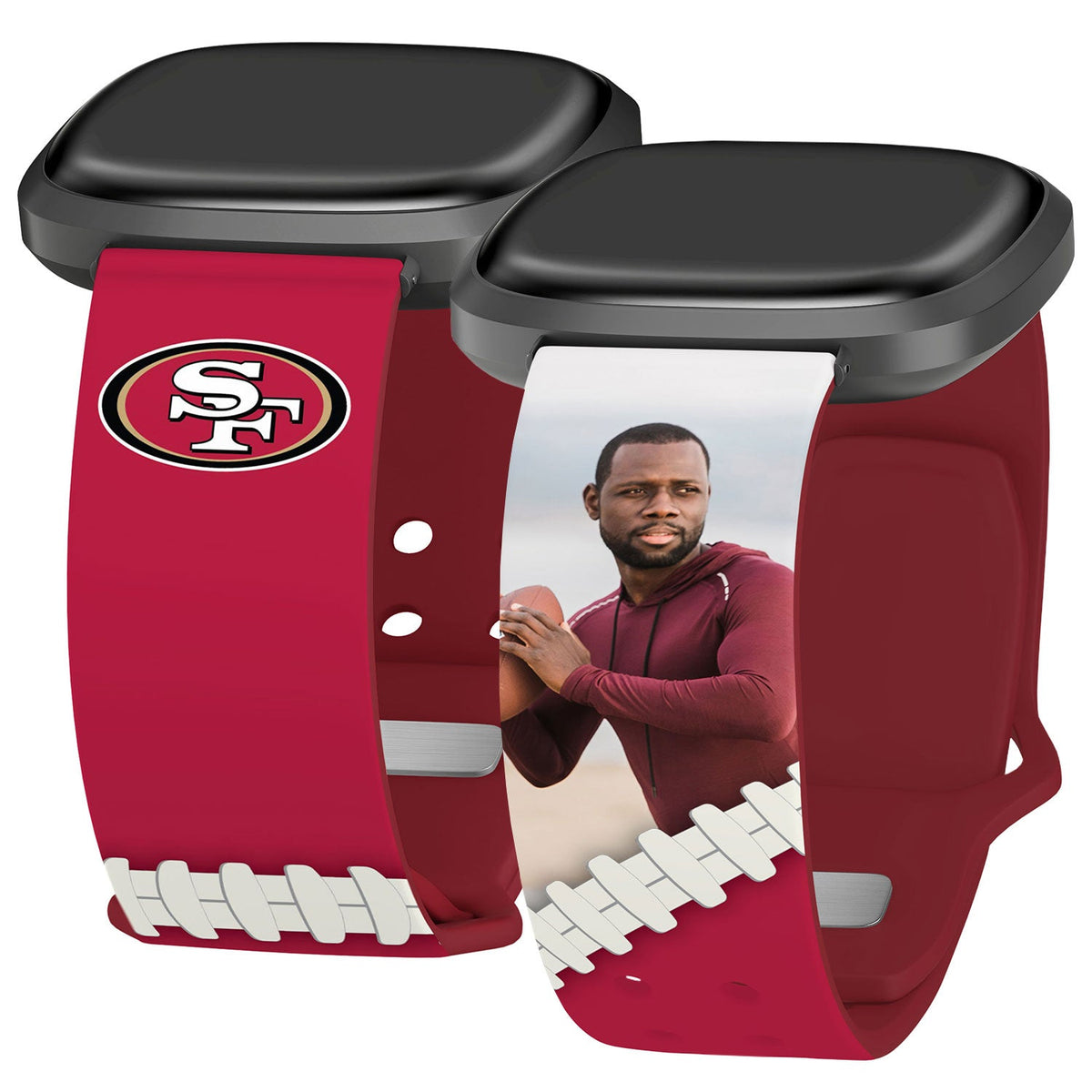 San Francisco 49Ers Custom Photo HD Fitbit Versa 3 &amp; Sense 1 Watch Band