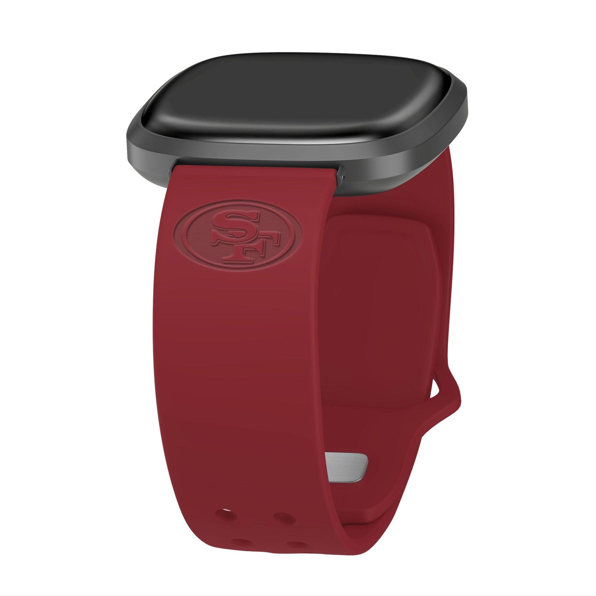 Game Time San Francisco 49ers Engraved Silicone Sport Fitbit Versa 3 & Sense 1 Watch Band