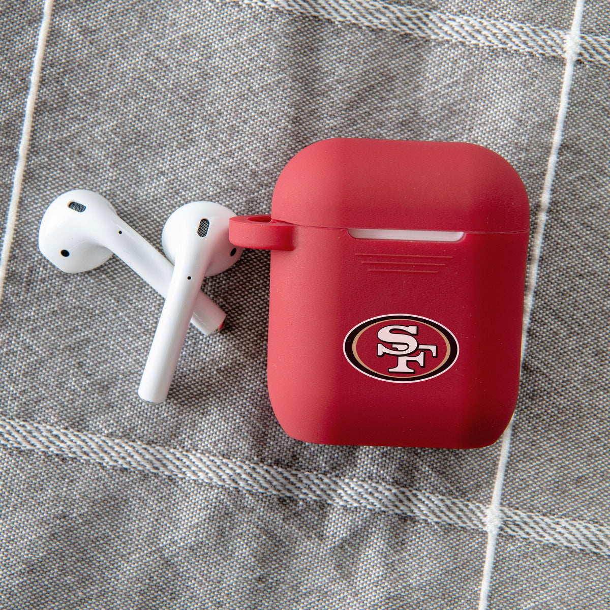 Game Time San Francisco 49ers Silicone Case Cover for Apple AirPods Gen 1 &amp; 2 Battery Case