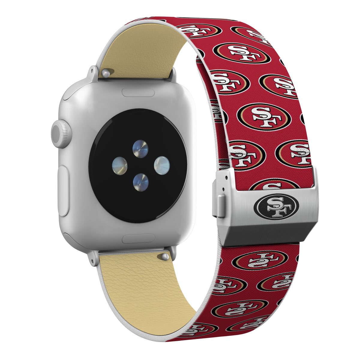 San Francisco 49ers Full Print Watch Band With Engraved Buckle - AffinityBands