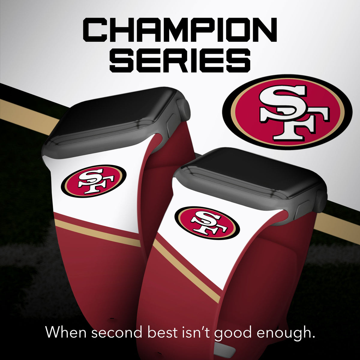 San Francisco 49ers HD Champion Series Apple Watch Band