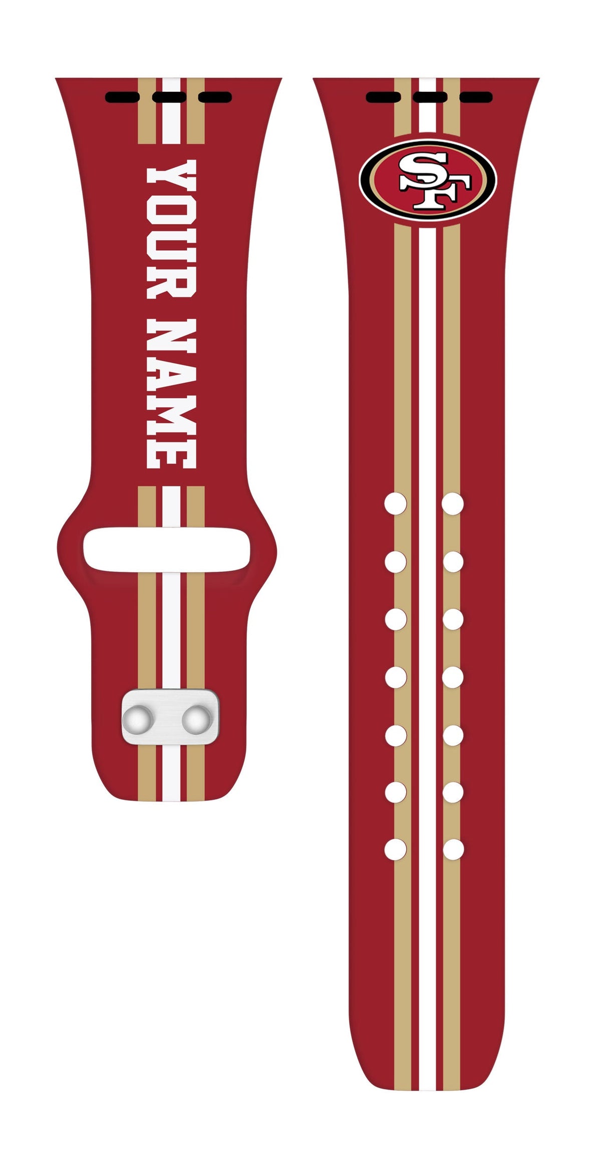 San Francisco 49ers Custom Name HD Apple Watch Band