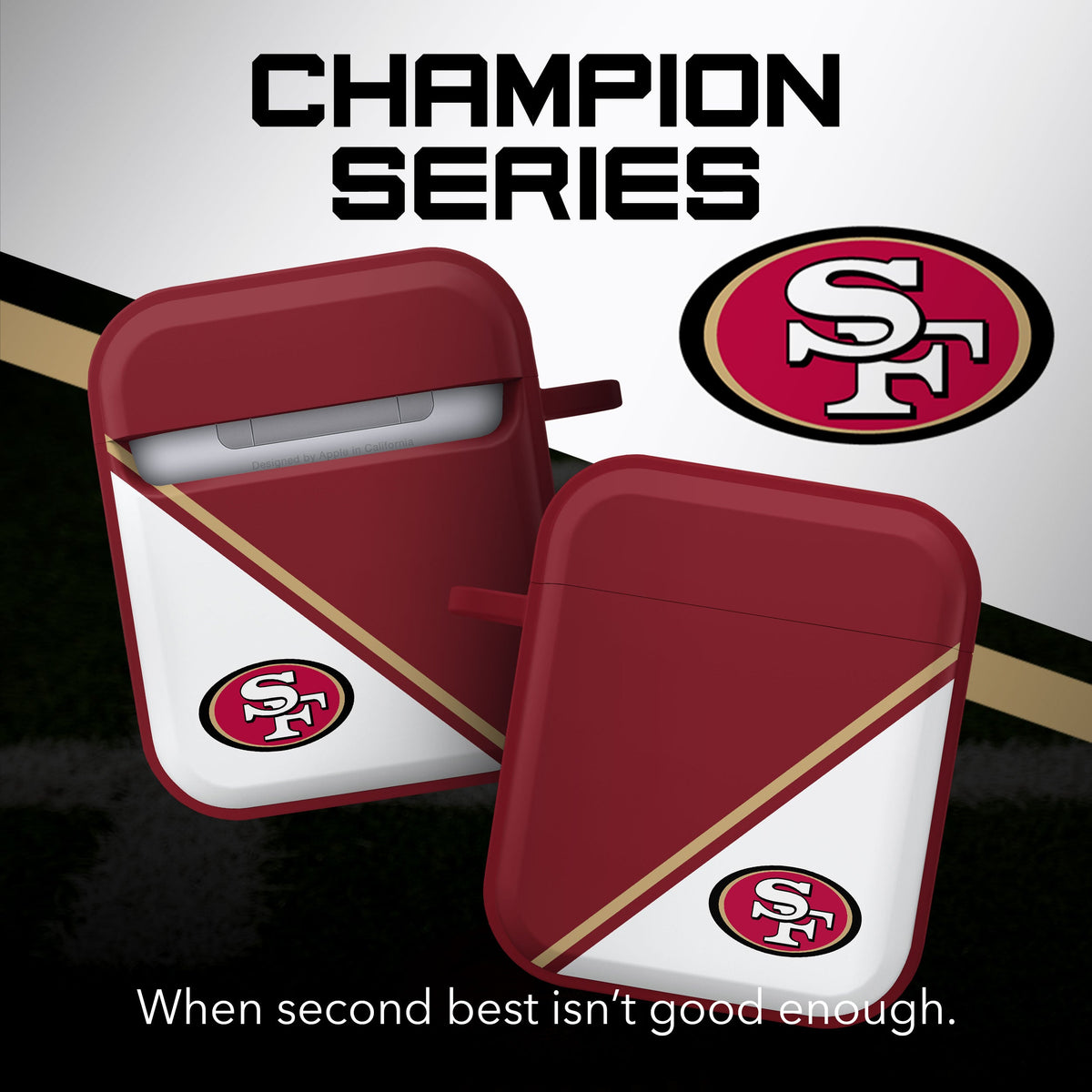 San Francisco 49Ers HDX Champion Series Apple AirPods Gen 1 &amp; 2 Case Cover