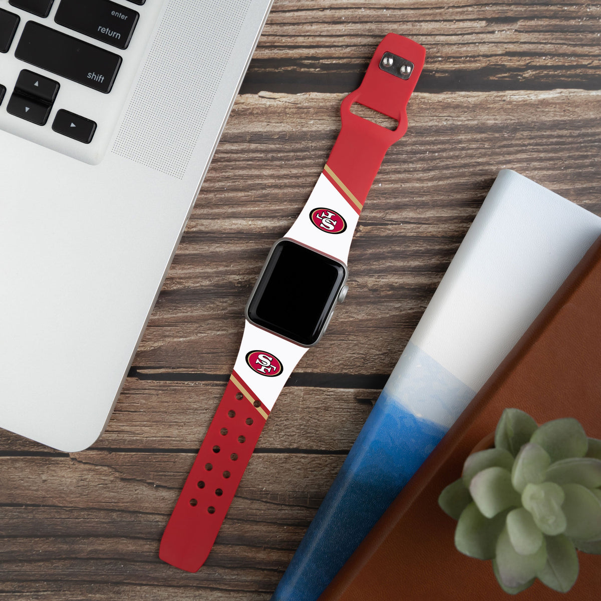 San Francisco 49ers HD Champion Series Apple Watch Band