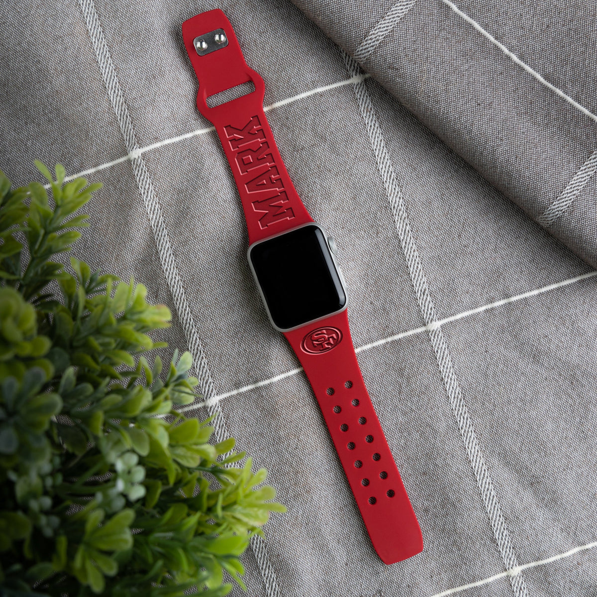 San Francisco 49ers Custom Engraved Apple Watch Band