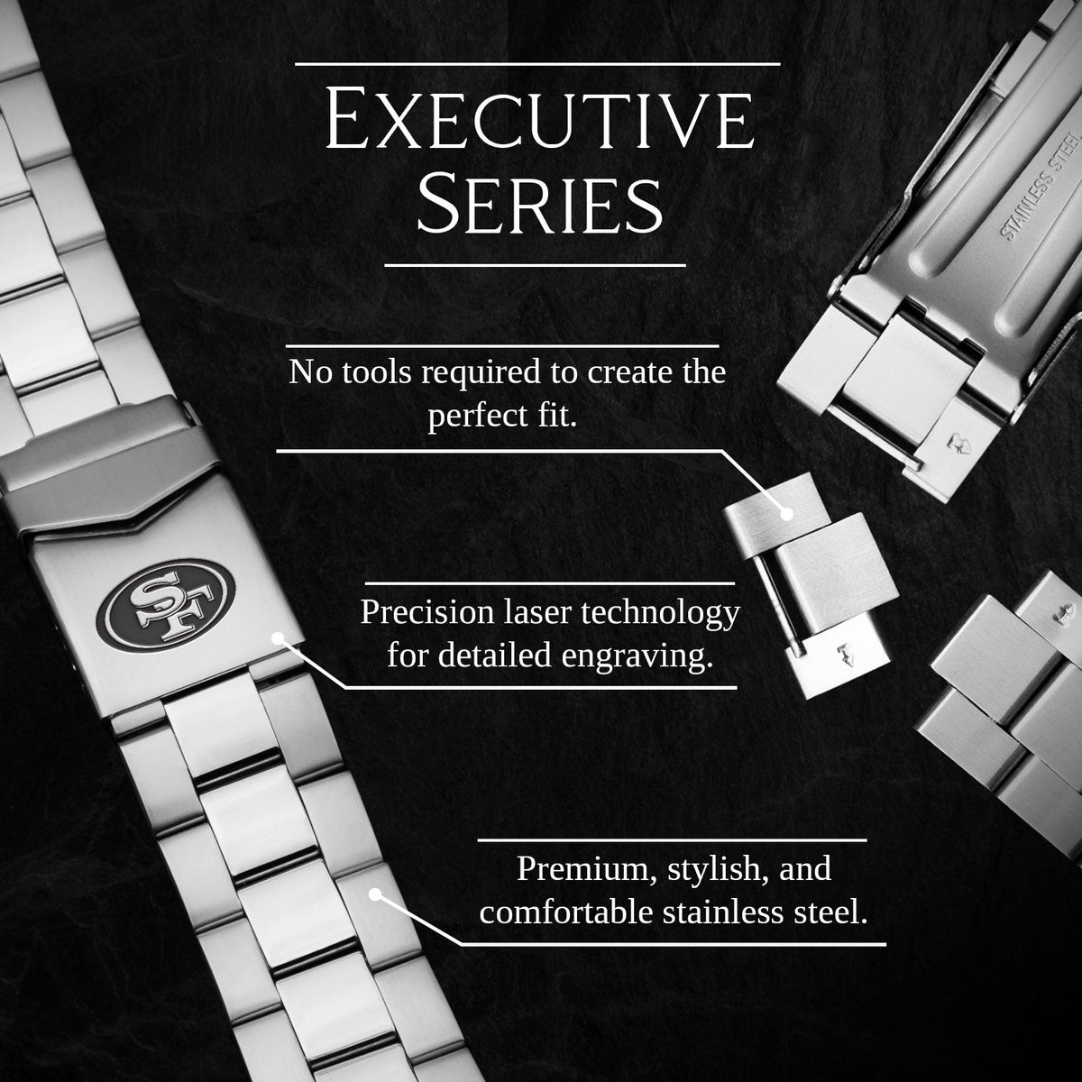 Game Time San Francisco 49ers Executive Series Apple Watch Band