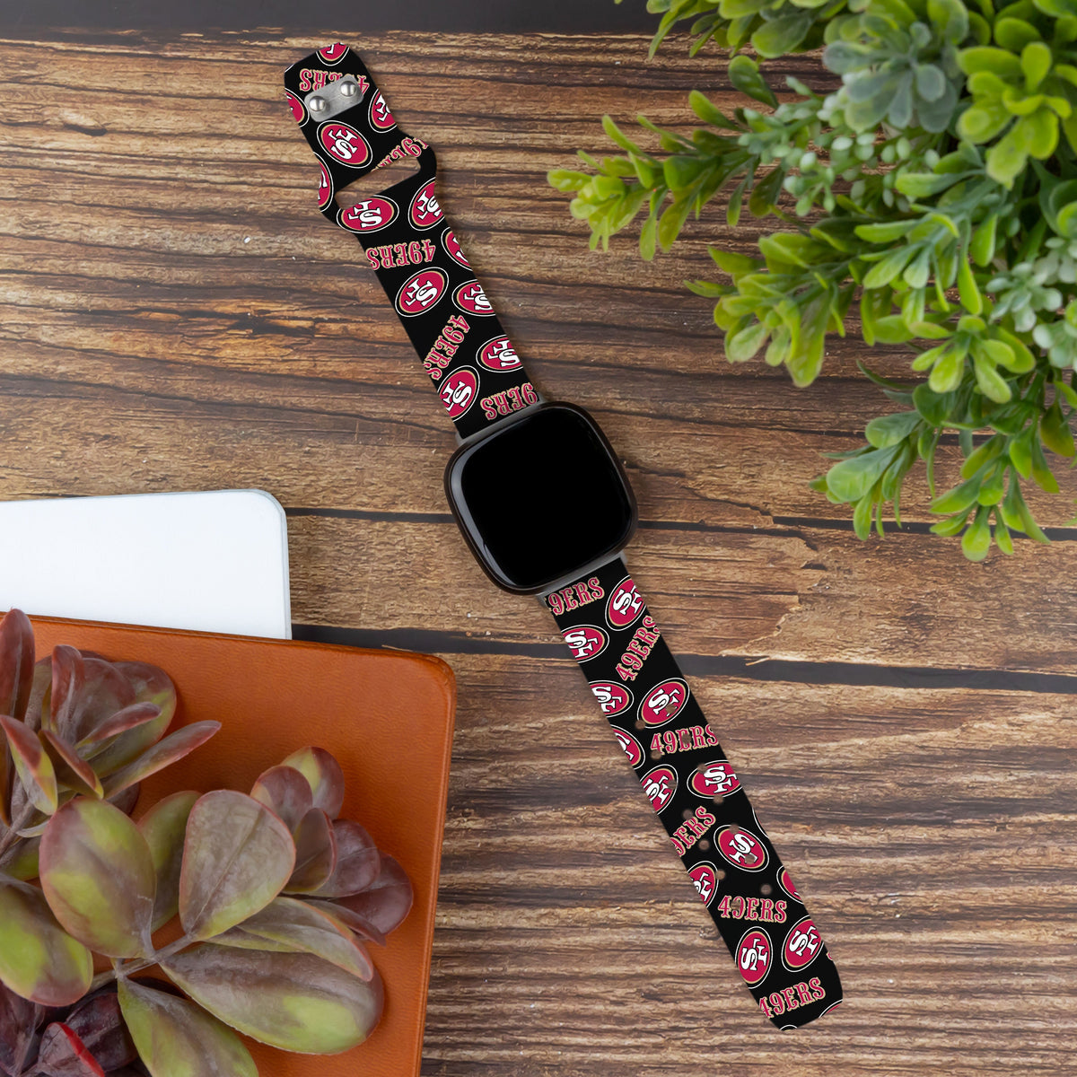 San Francisco 49Ers HD Fitbit Versa 3 and Sense 1 Watch Band