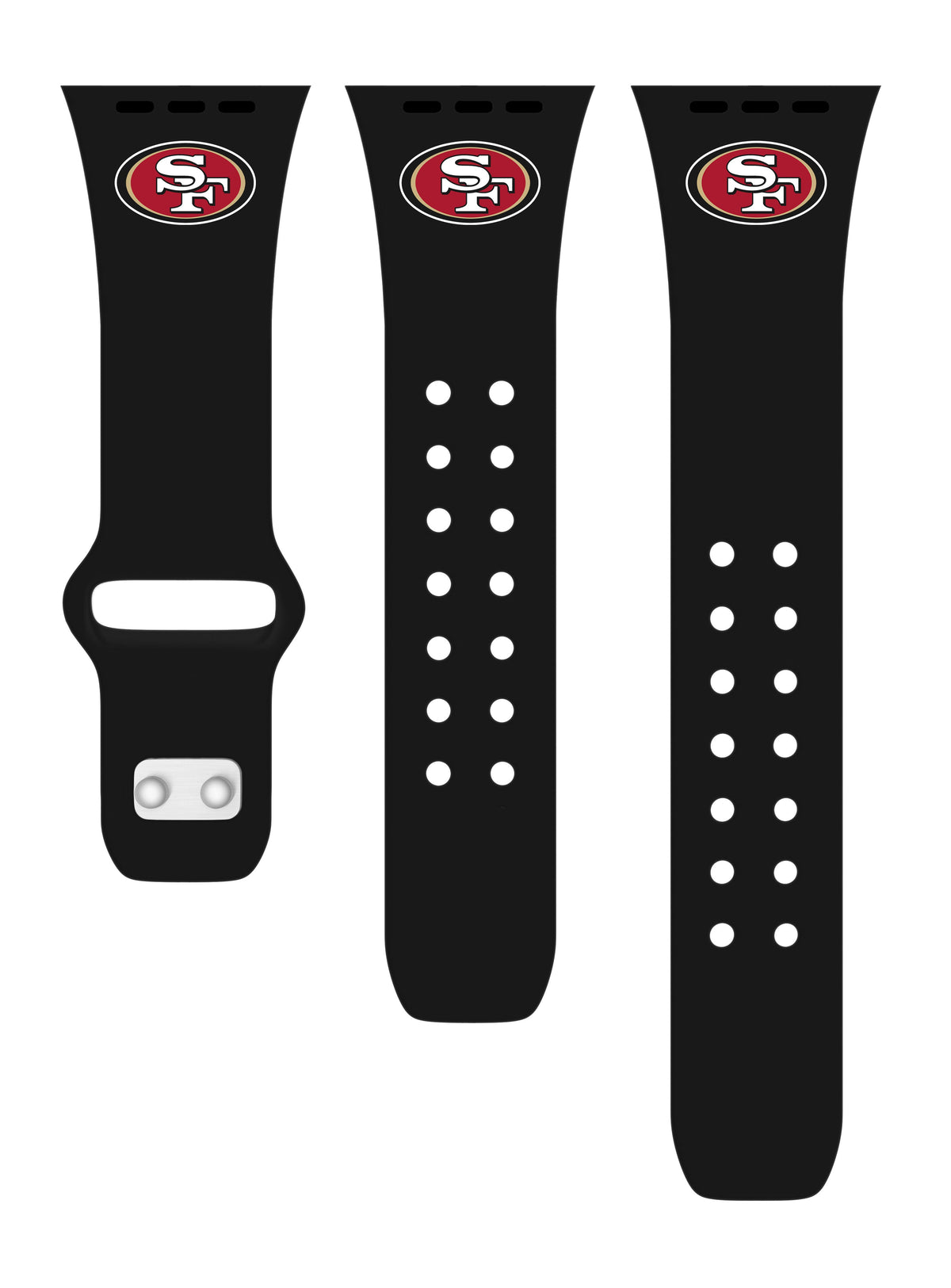 San Francisco 49ers Silicone Apple Watch Band - Game Time