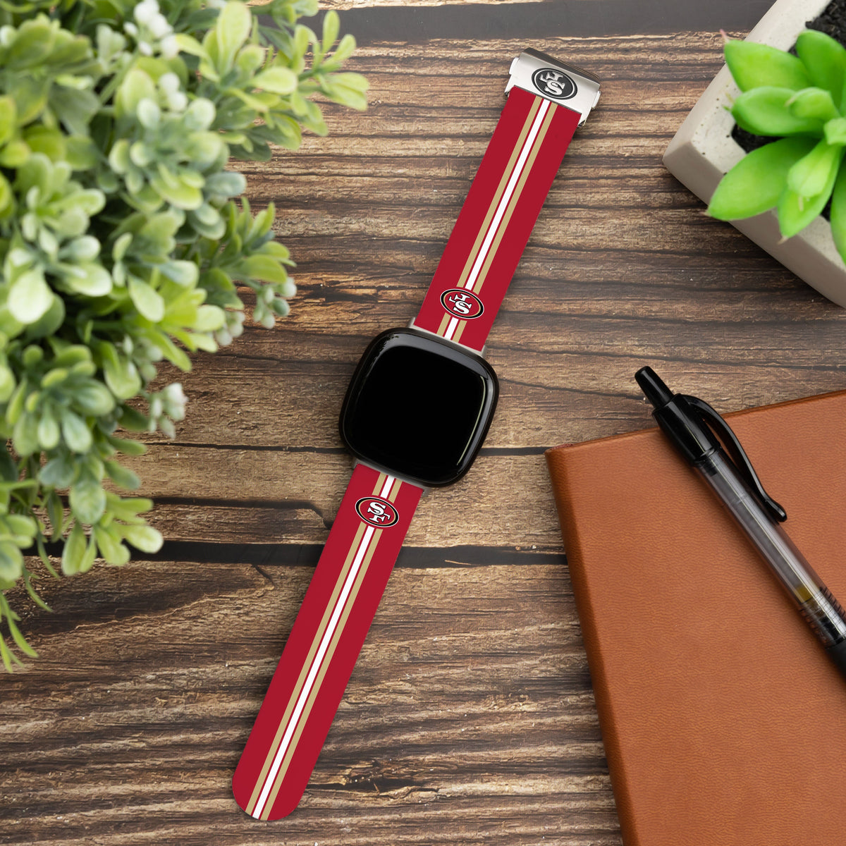 San Francisco 49ers Signature Series Fitbit Versa 3 &amp; Sense 1 Watch Band