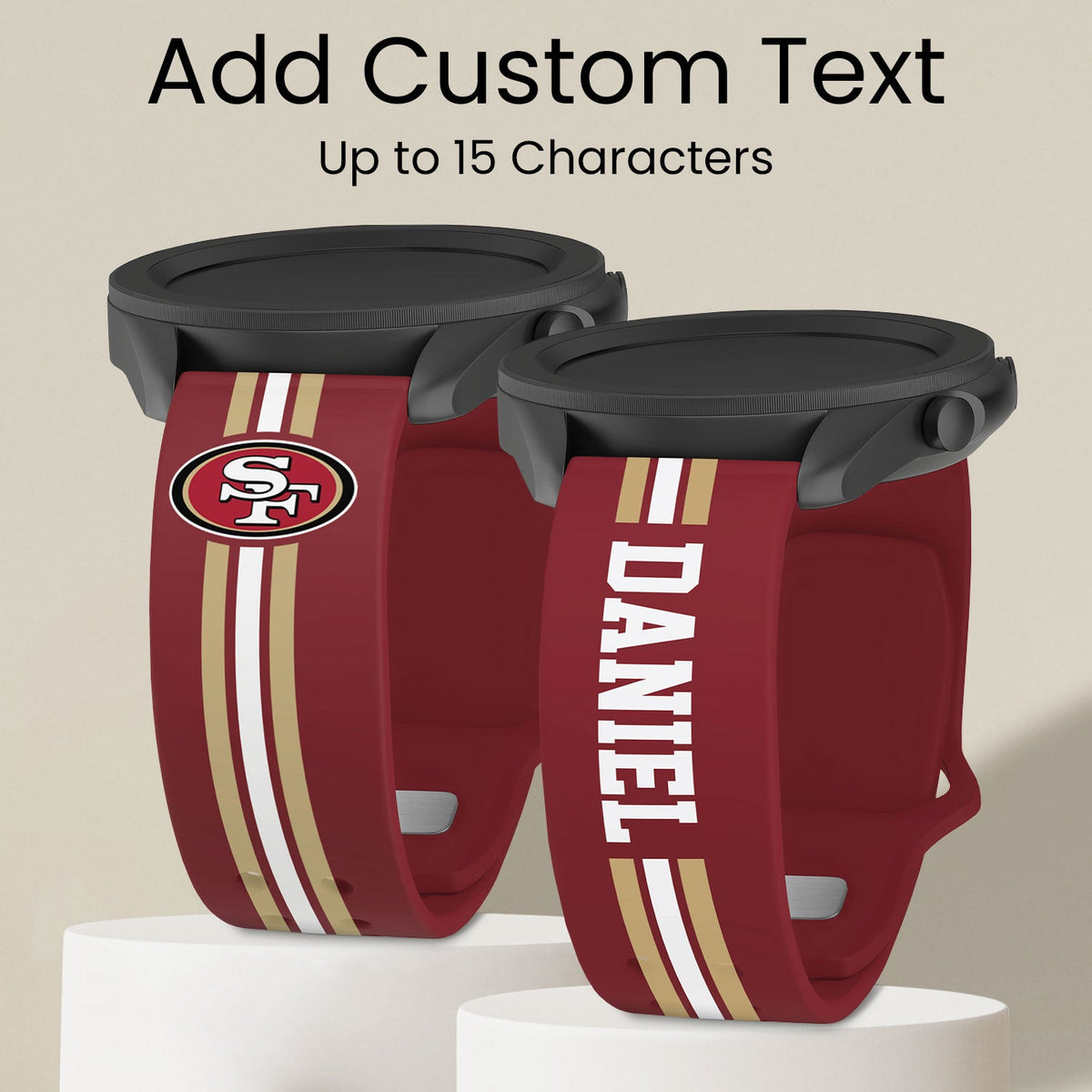San Francisco 49ers Custom Name HD Watch Band