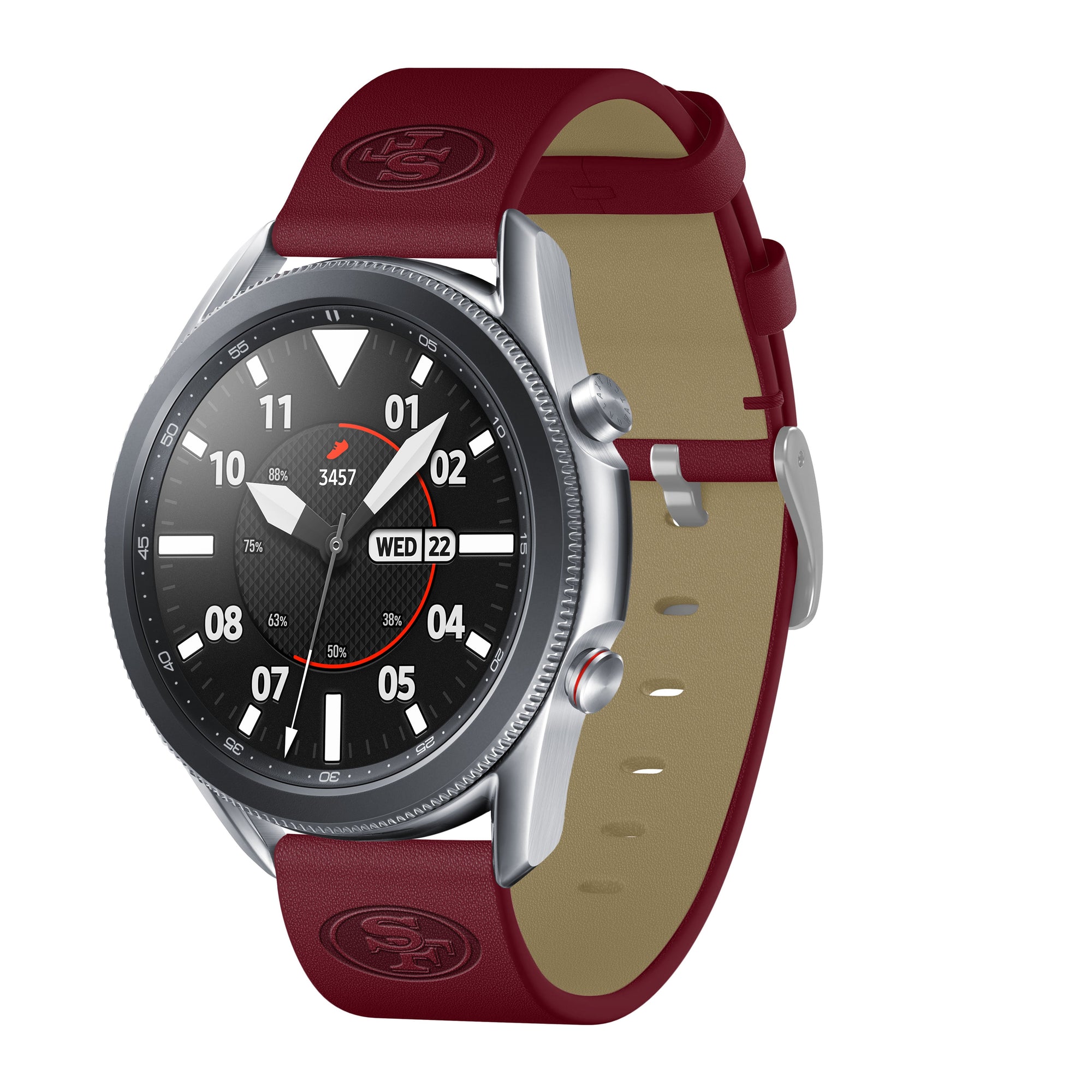 San Francisco 49ers Quick Change Leather Watch Band - USA Sewn - AffinityBands
