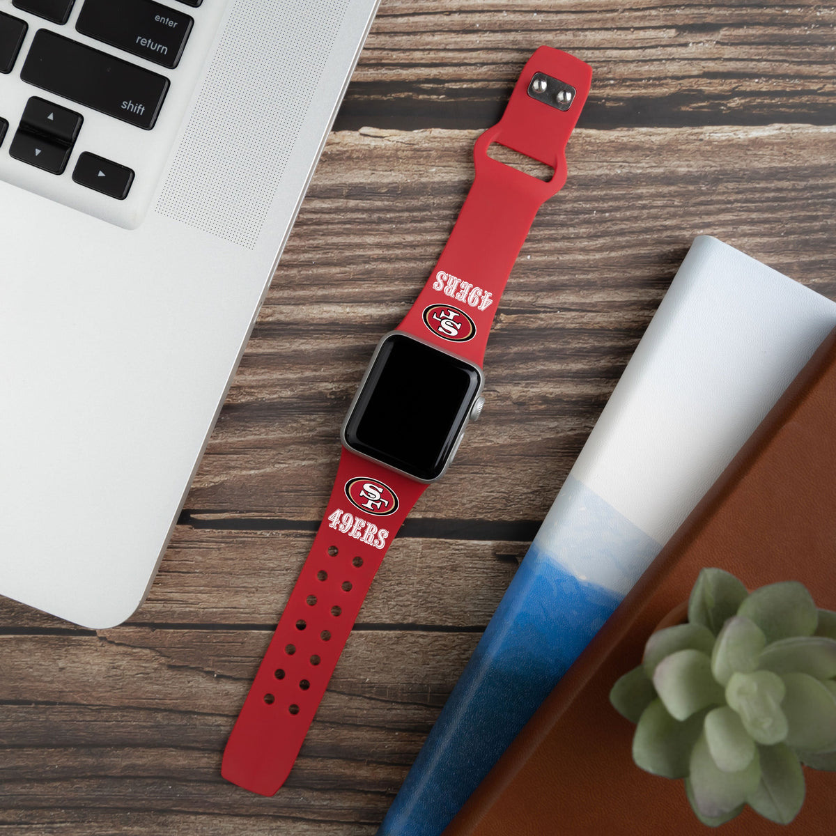 GAME TIME San Francisco 49ers HD Elite Edition Apple Watch Band