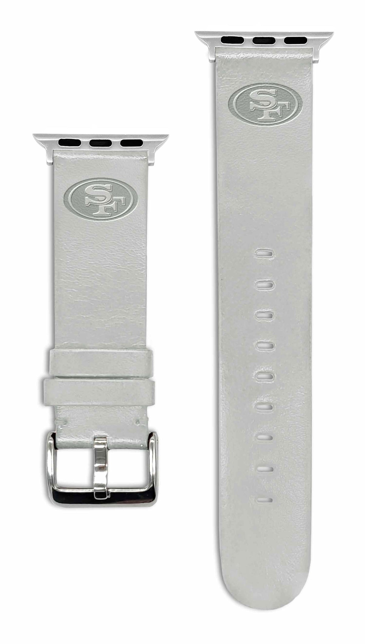 Game Time San Francisco 49ers Apple Leather Watch Band - USA Sewn