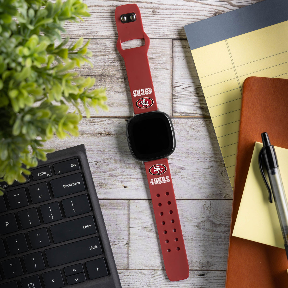 GAME TIME San Francisco 49ers HD Elite Edition Fitbit Versa 3 &amp; Sense 1 Watch Band