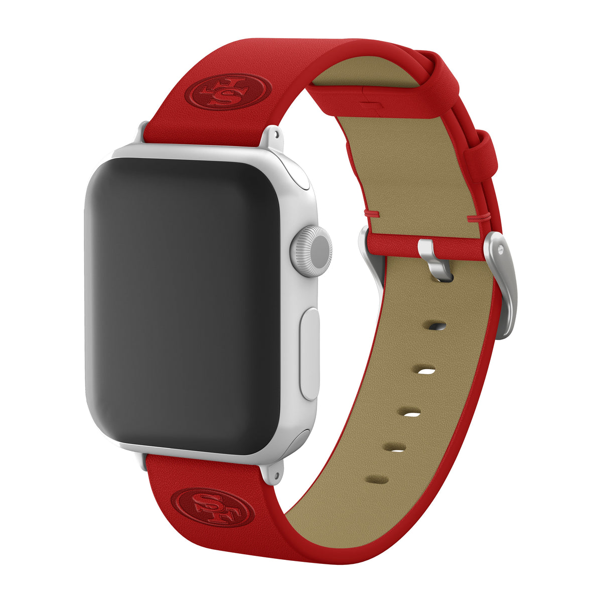 Game Time San Francisco 49ers Apple Leather Watch Band - USA Sewn